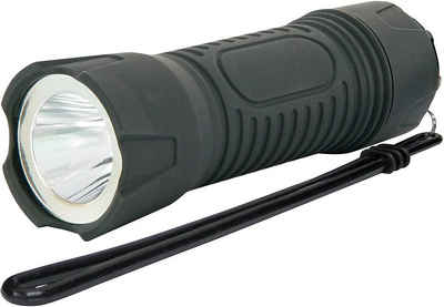 COFI 1453 LED Taschenlampe LED COB Taschenlampe mit Batterie spritzwassergeschützt schwarz