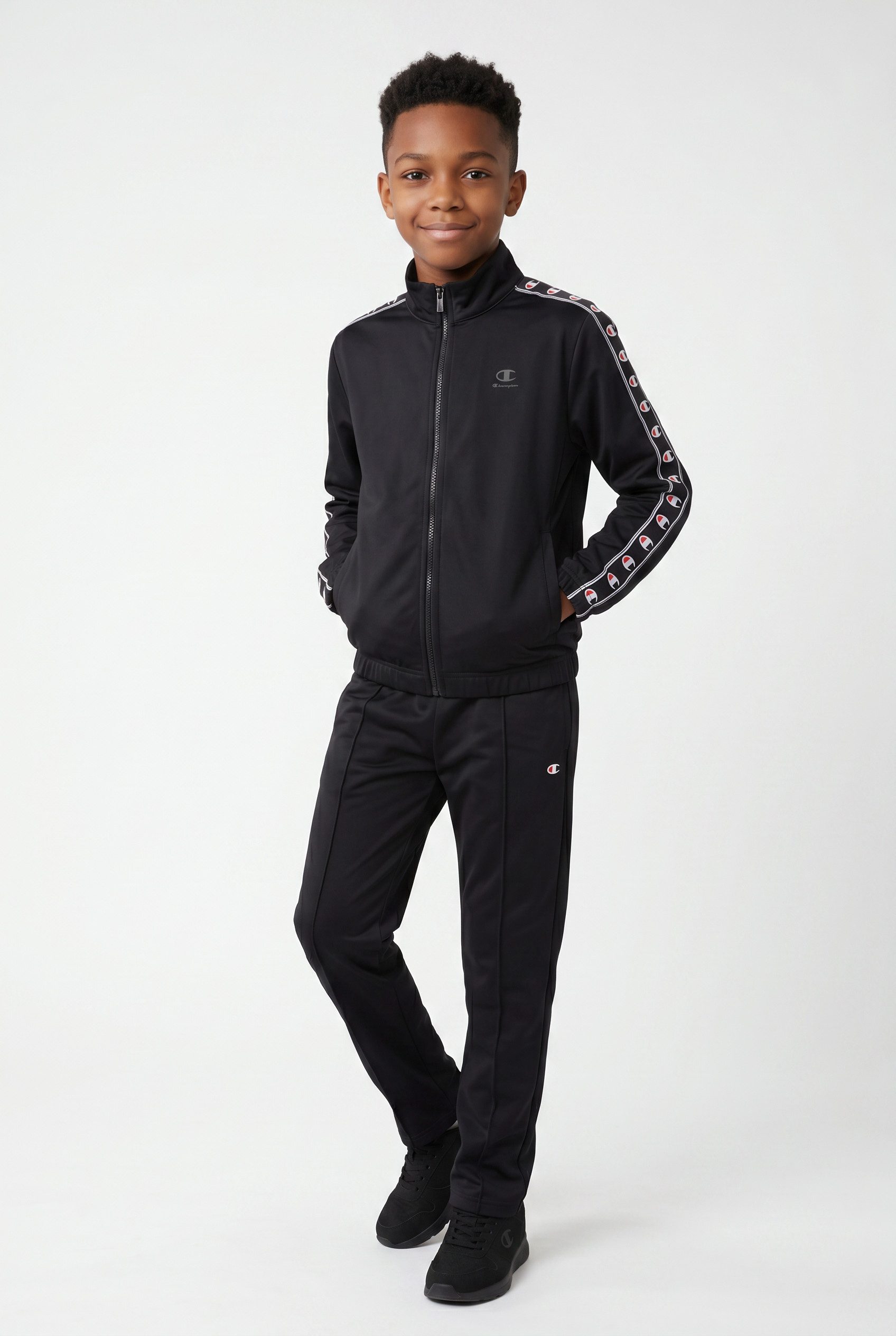 Champion Trainingsanzug SPORT INSPIRED tracksuit with tape (2-tlg), zweiteiliges Set, mit komfortabler Passform, aus Polyester, Ansicht 1
