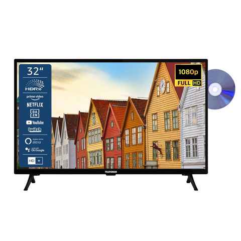 Telefunken XF32SN550SD LCD-LED Fernseher (80 cm/32 Zoll, Full HD, Smart TV, HDR, Triple-Tuner - 6 Monate HD+ gratis)