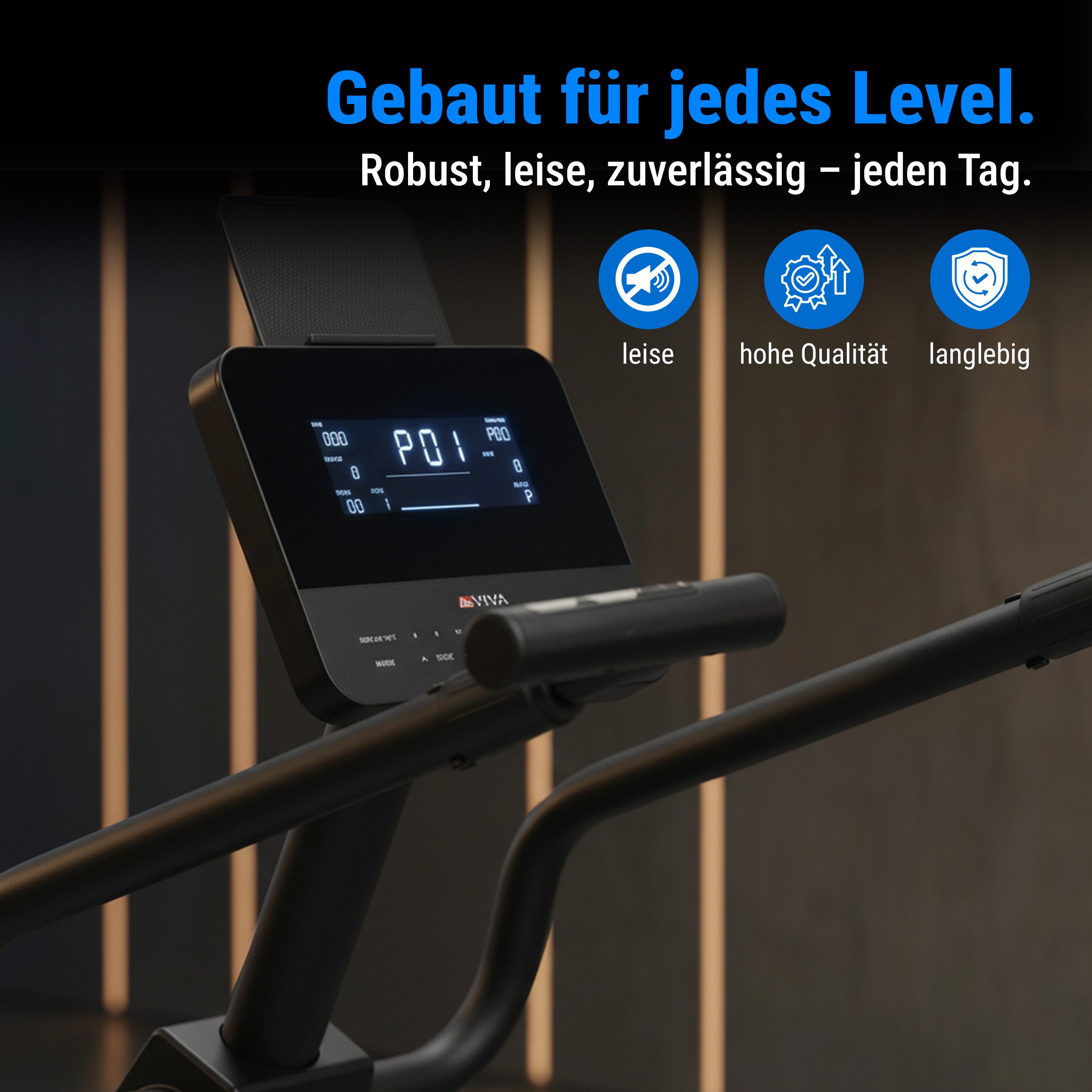 AsVIVA Liege-Ergometer R7 Pro, Display mit LED-Beleuchtung, Bluetooth, Fitness-Apps kompatibel