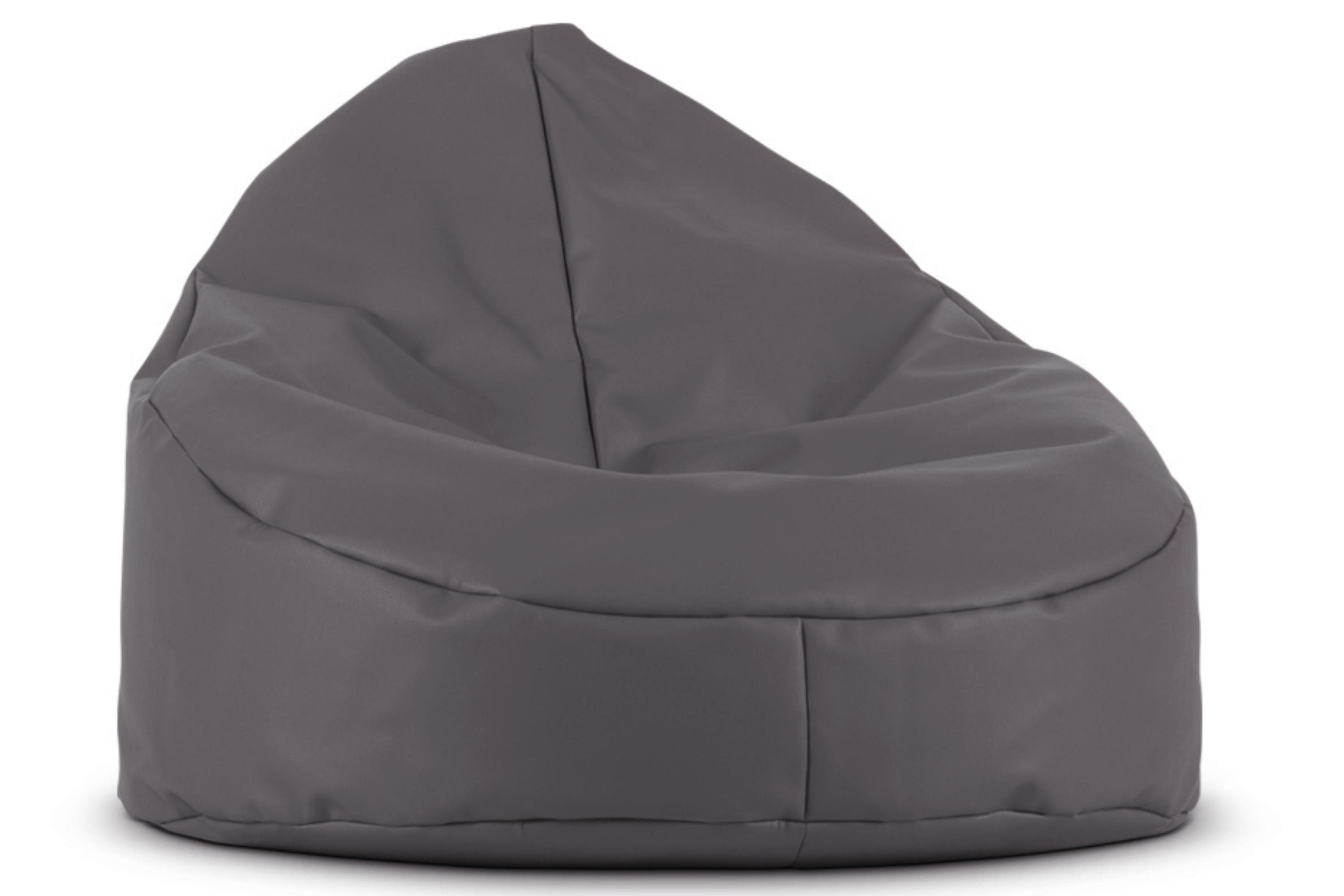 Konsimo Sitzsack COSMO Sitzhocker Sitzpouf, mit Polystyrolkugeln gefüllt, zeitloses Design hellgrau