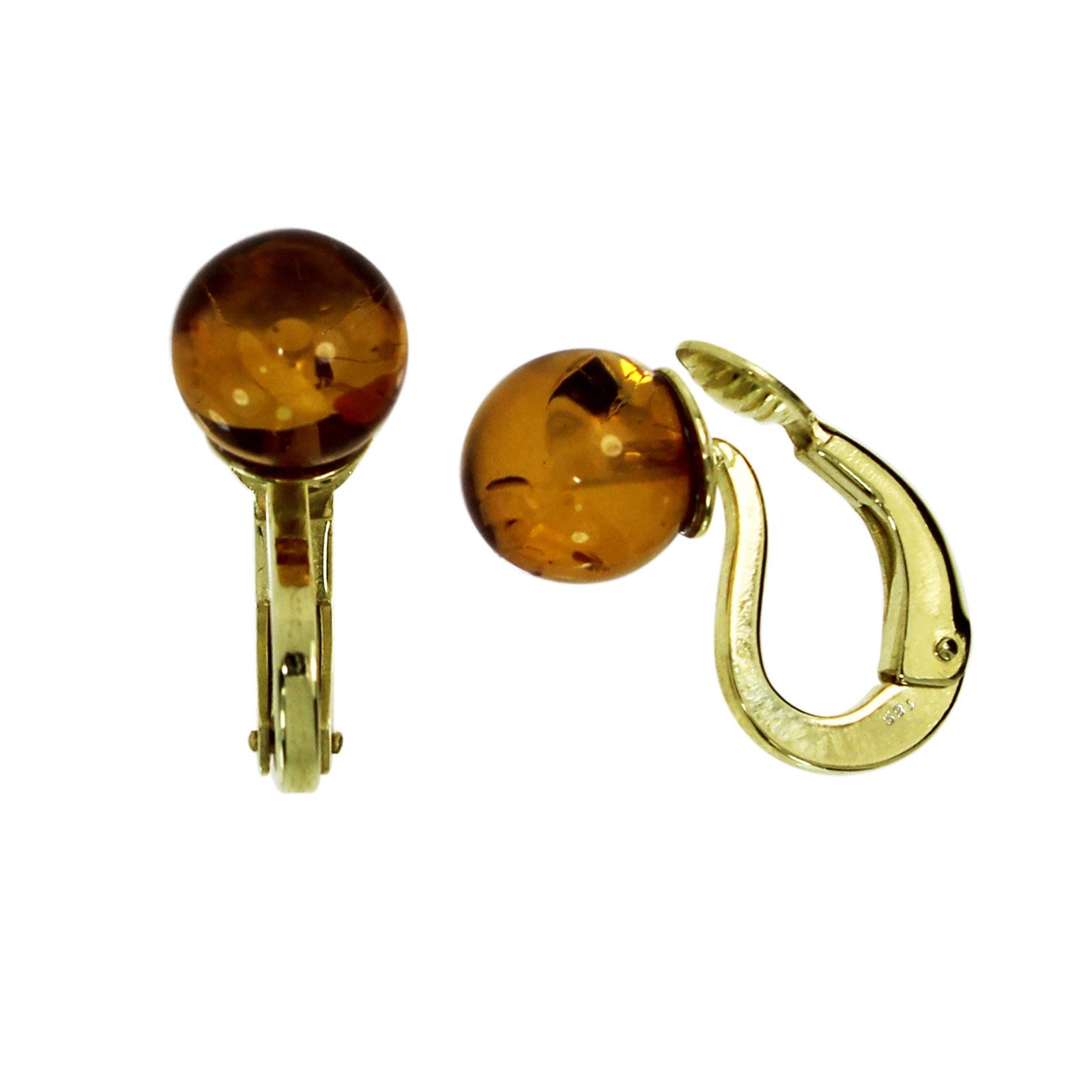 OSTSEE-SCHMUCK Paar Ohrclips Ostsee-Schmuck Ohrclip Kugel 8 mm Ohrclip Kugel 8 mm (2-tlg)