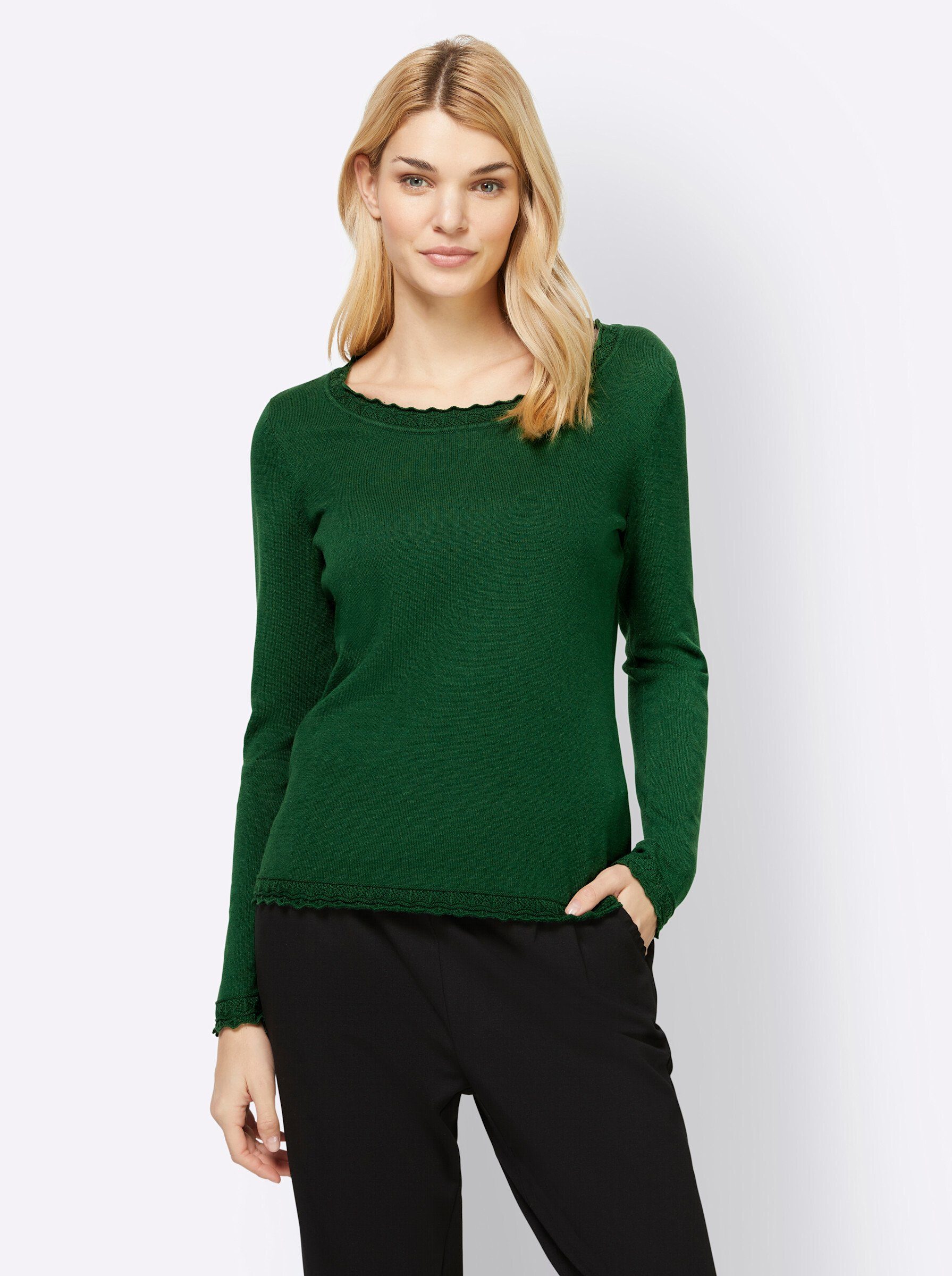 heine Strickpullover moos