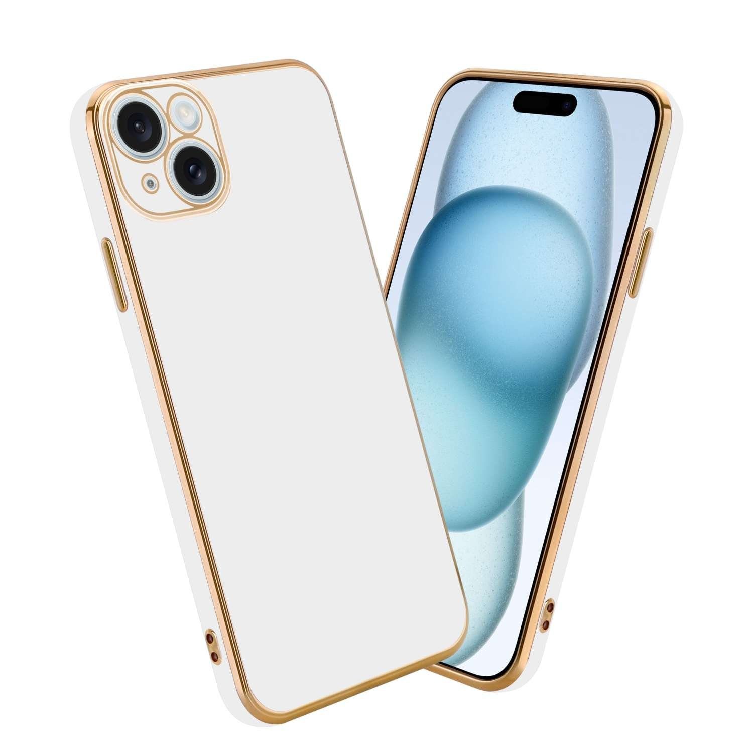 Cadorabo Handyhülle für iPhone 15 Hülle Apple iPhone 15, Schutzhülle - TPU Silikon Hülle - mit Kameraschutz