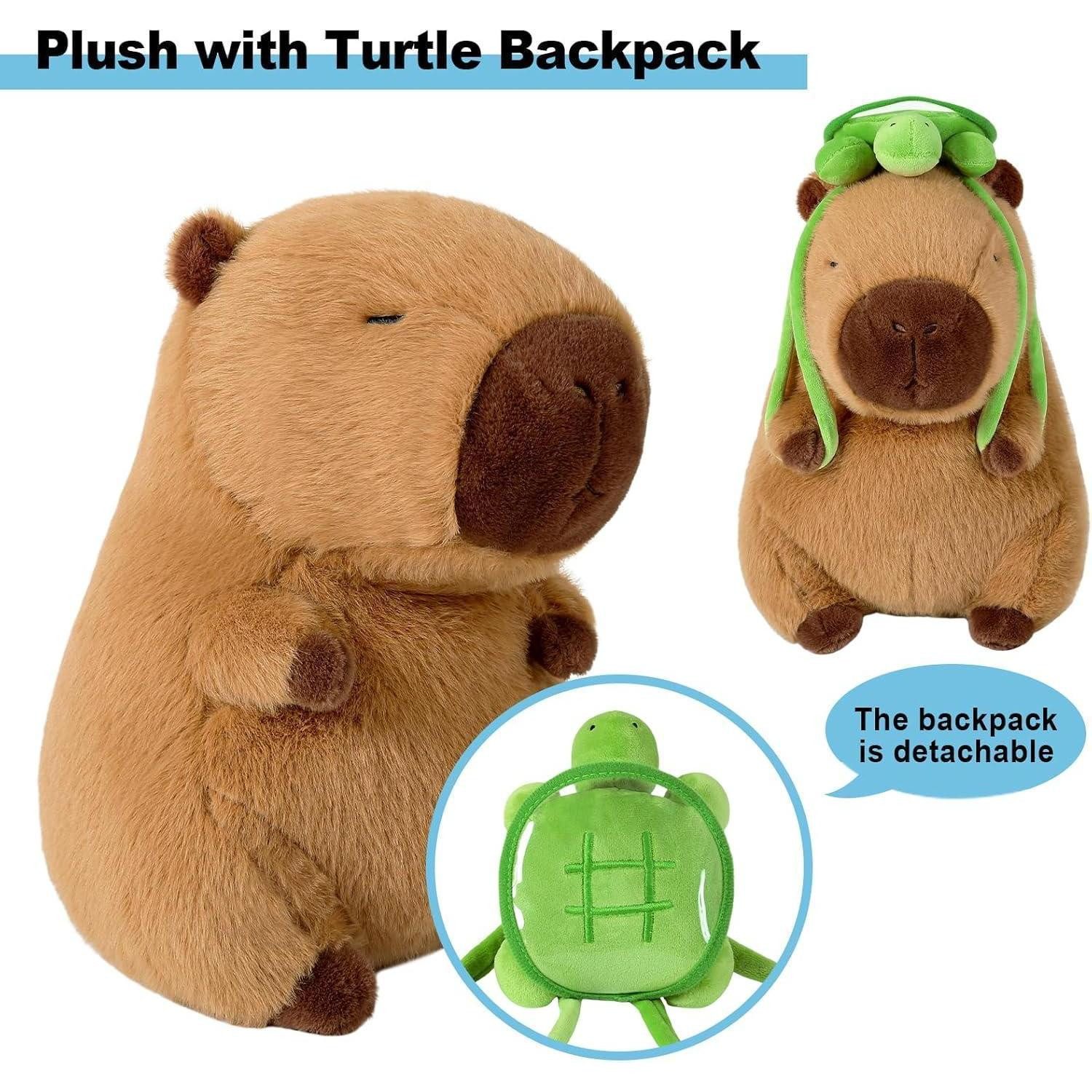 LuxusKollektion Kuscheltier Plüschtier Capybara Plüschkissen Spielzeug Geschenk Schildkröte 35cm