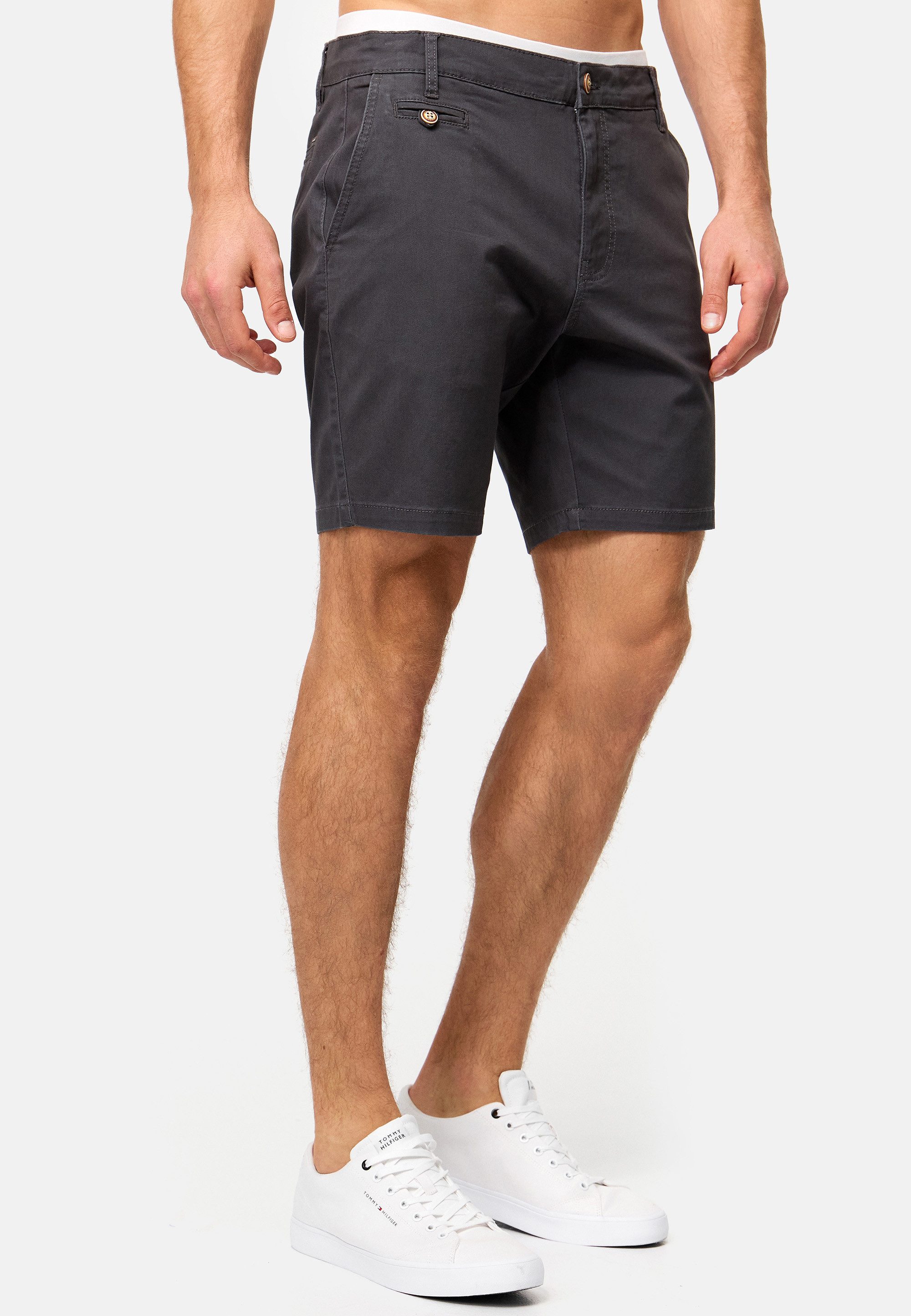 Indicode Chinoshorts Herren INSylvester Chino Shorts Herrenshorts aus elastischer Baumwoll-Qualität