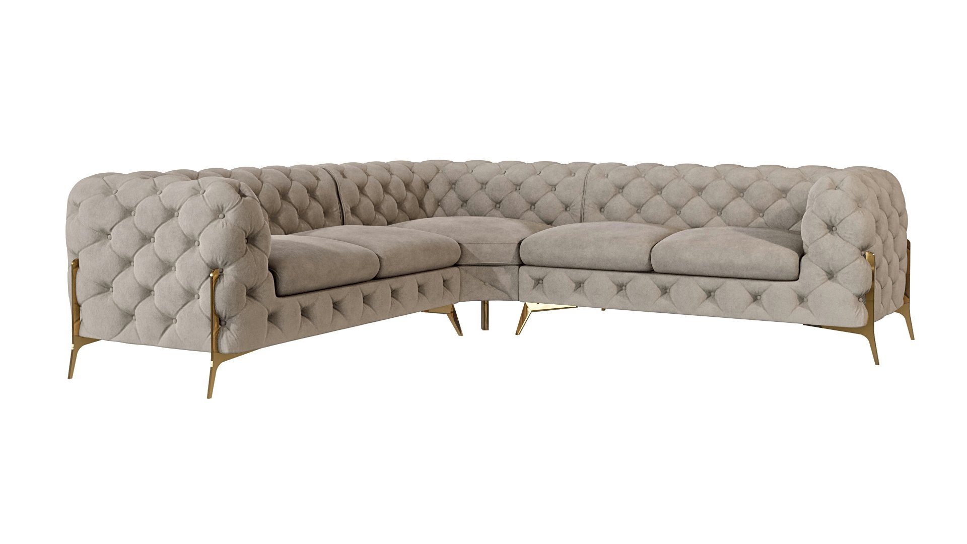 S-Style Möbel Ecksofa Ashley, Chesterfield mit günstig online kaufen