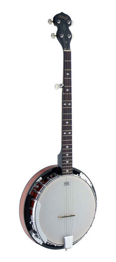 Stagg Banjo BJW24 DL 5-saitiges Western Deluxe Banjo mit Holzkessel