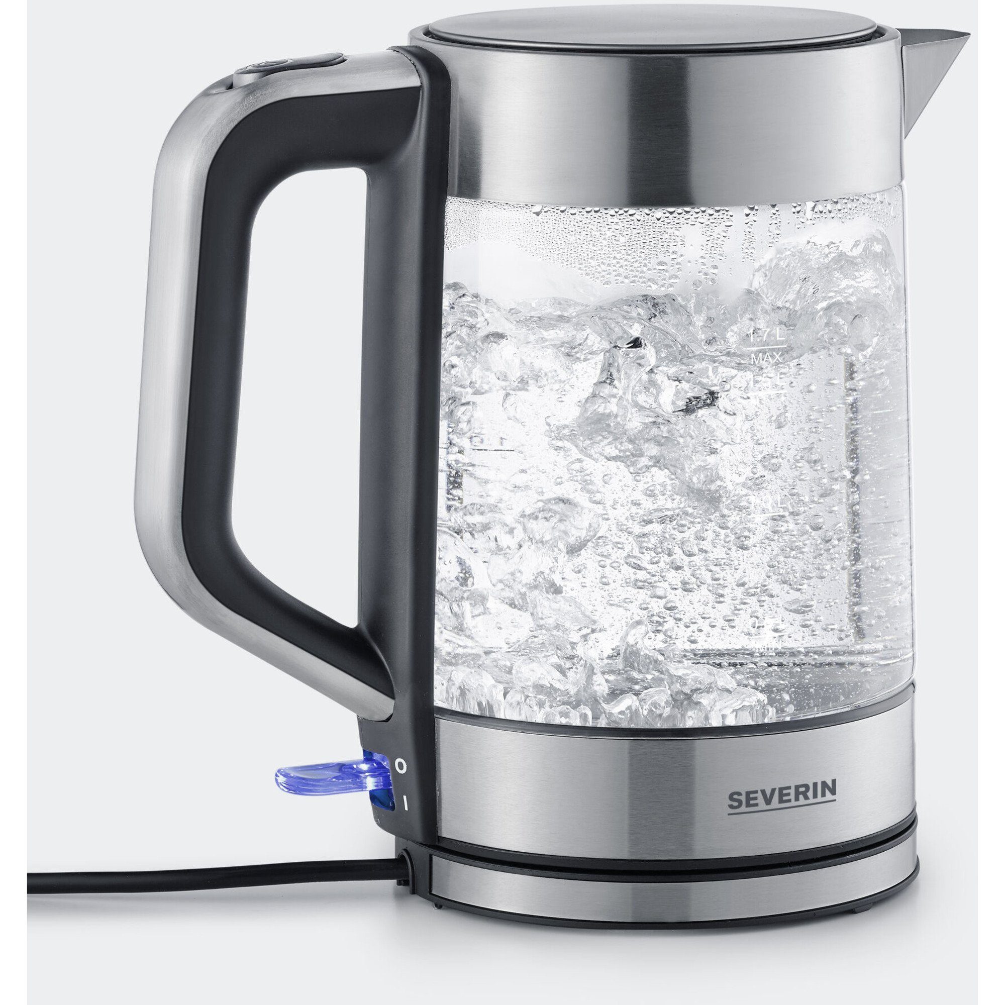 Severin Wasserkocher Severin Glas-Wasserkocher WK 3420, (1,7 Liter), 1.7 l, 2200 W