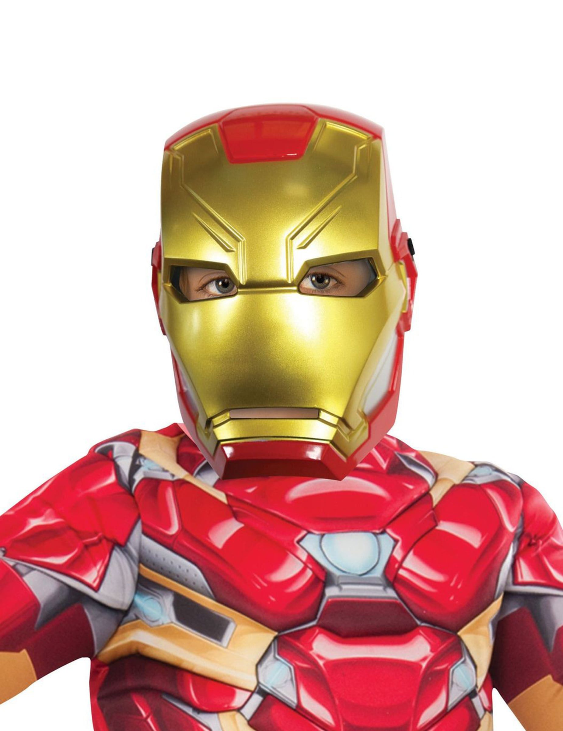 Rubie´s Kostüm Originalgetreue Iron Man-Halbmaske Avengers-Maske rot-gold