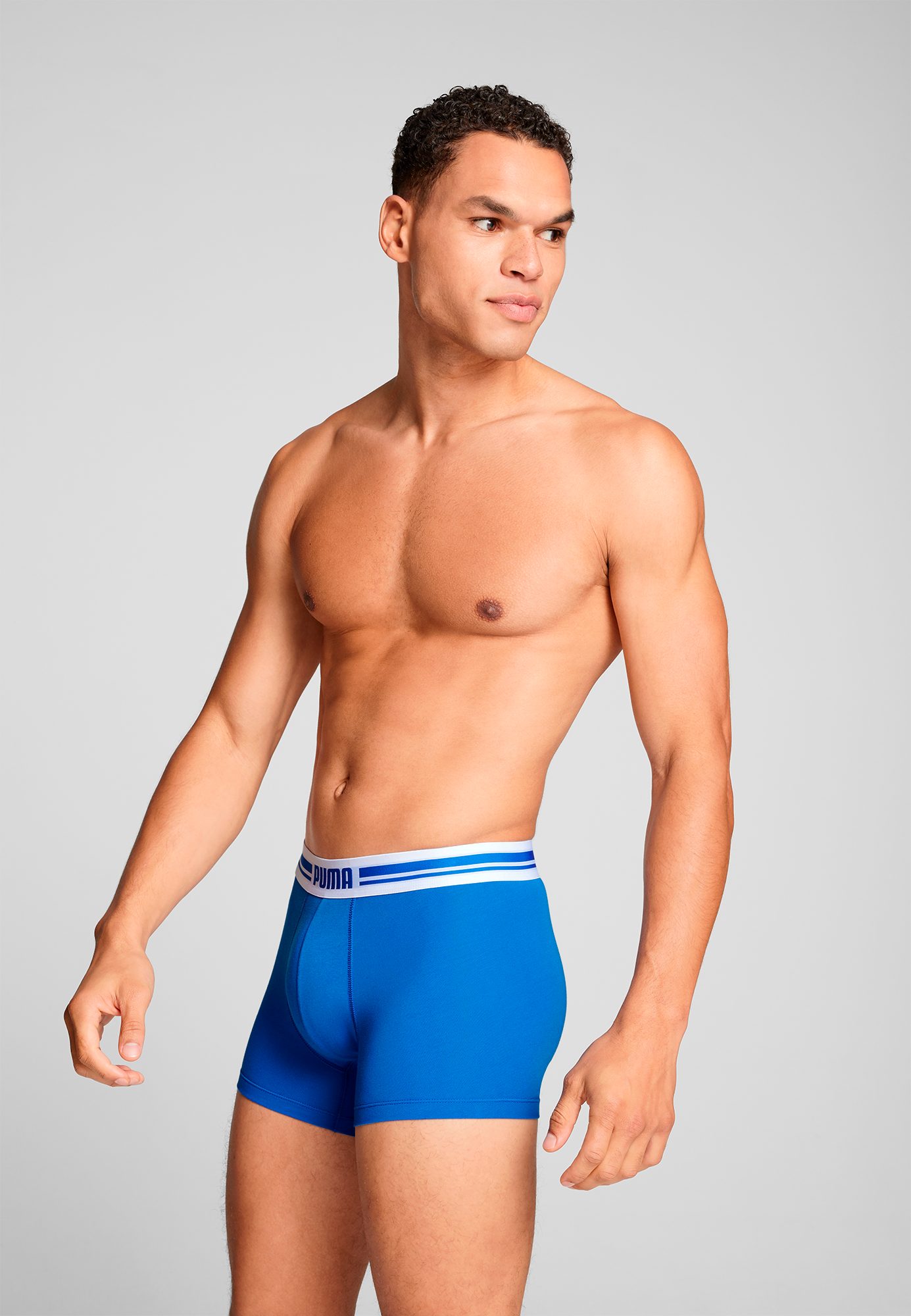 PUMA Boxershorts PUMA MEN EVERYDAY PLACED LOGO BOXERS 2P (2er Pack) mit Logo Webbund – Bild 5 von 5