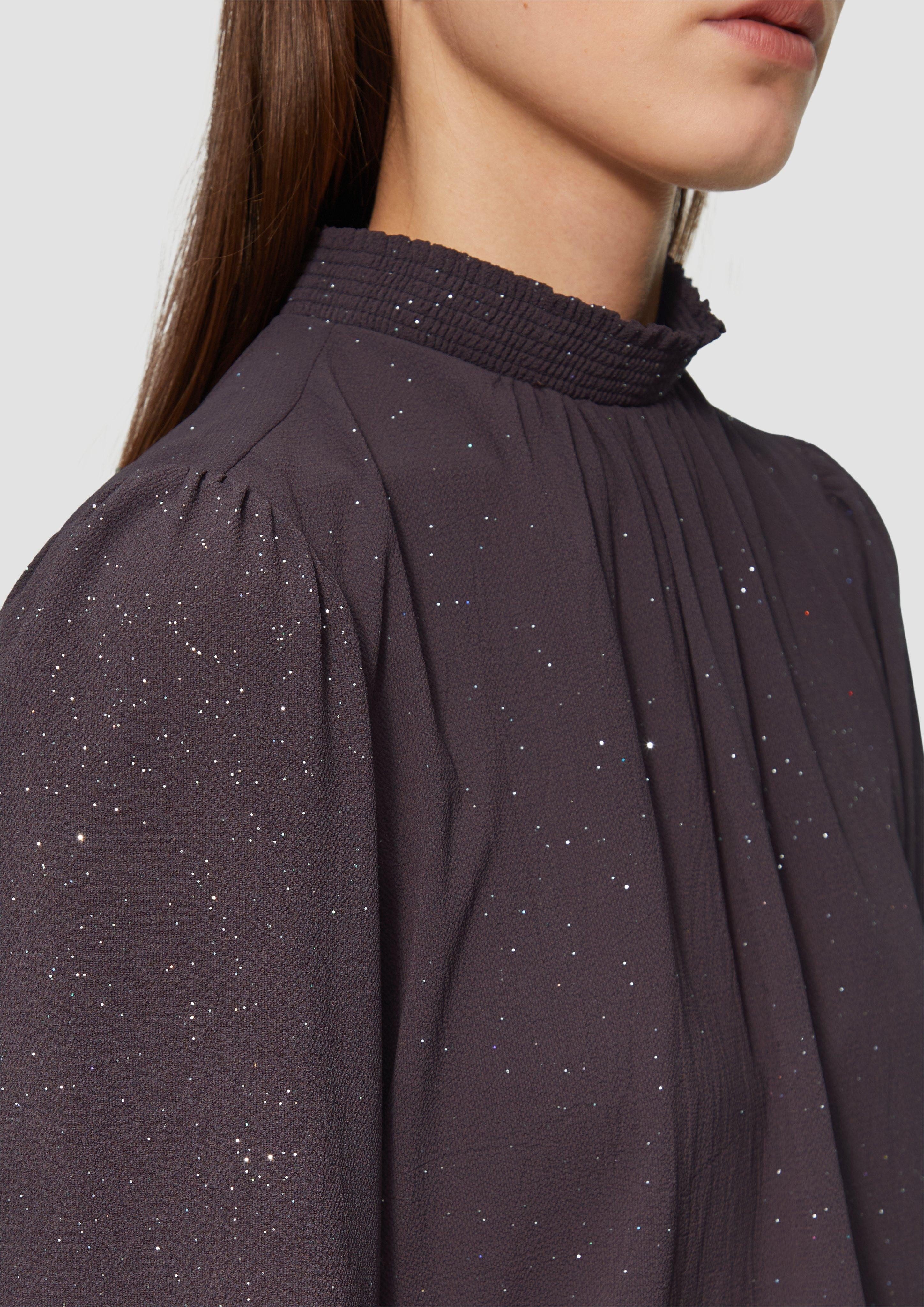 QS Langarmbluse Leicht strukturierte Bluse mit günstig online kaufen