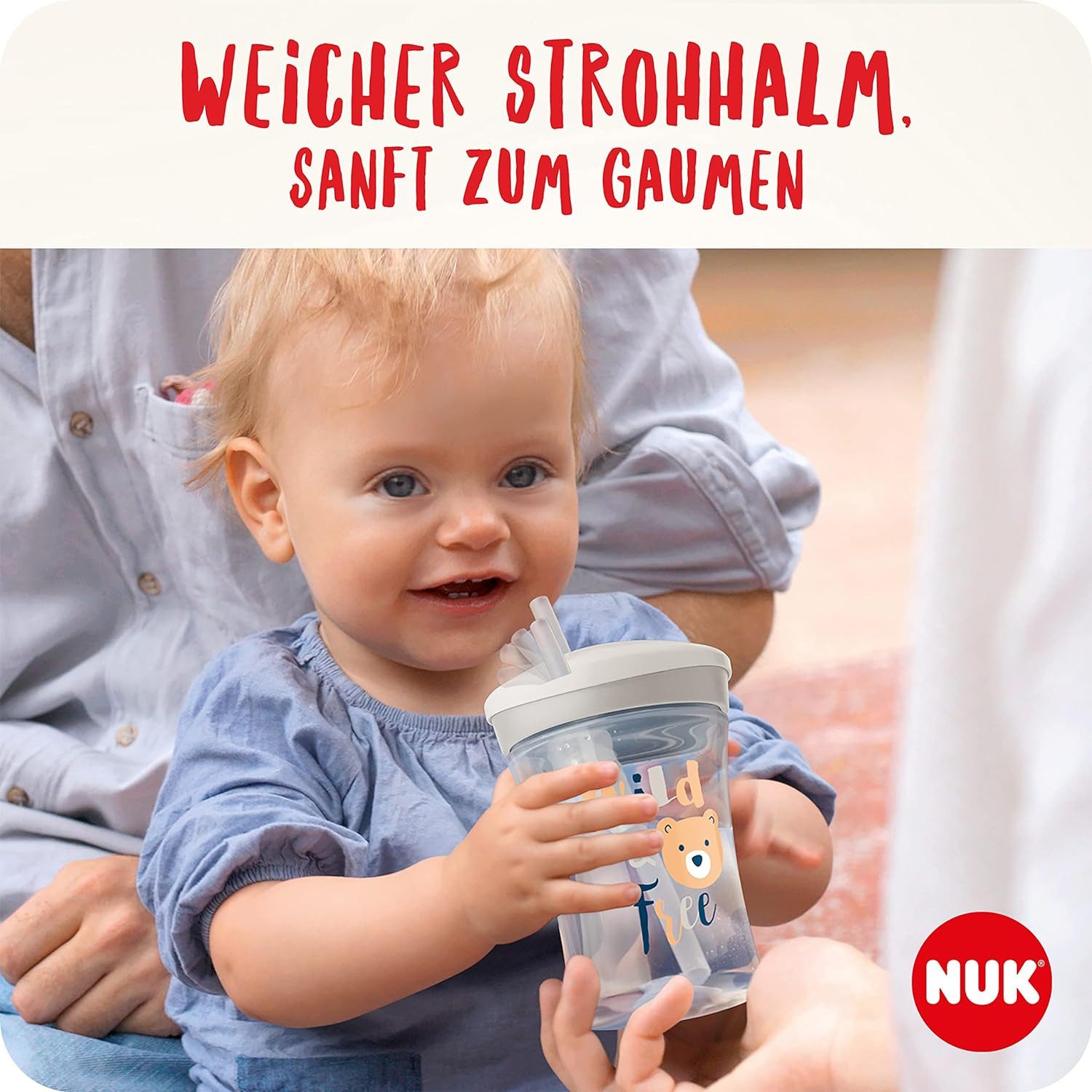 NUK Trinkflasche NUK Aciton Cup, 230ml, lila