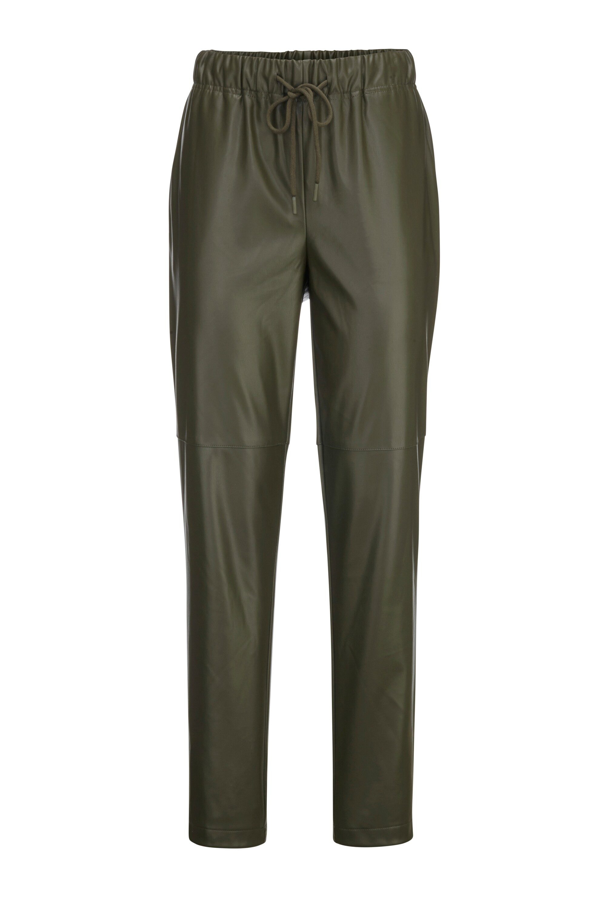 MIAMODA Schlupfhose 7/8-Lederoptik-Hose Elastikbund günstig online kaufen