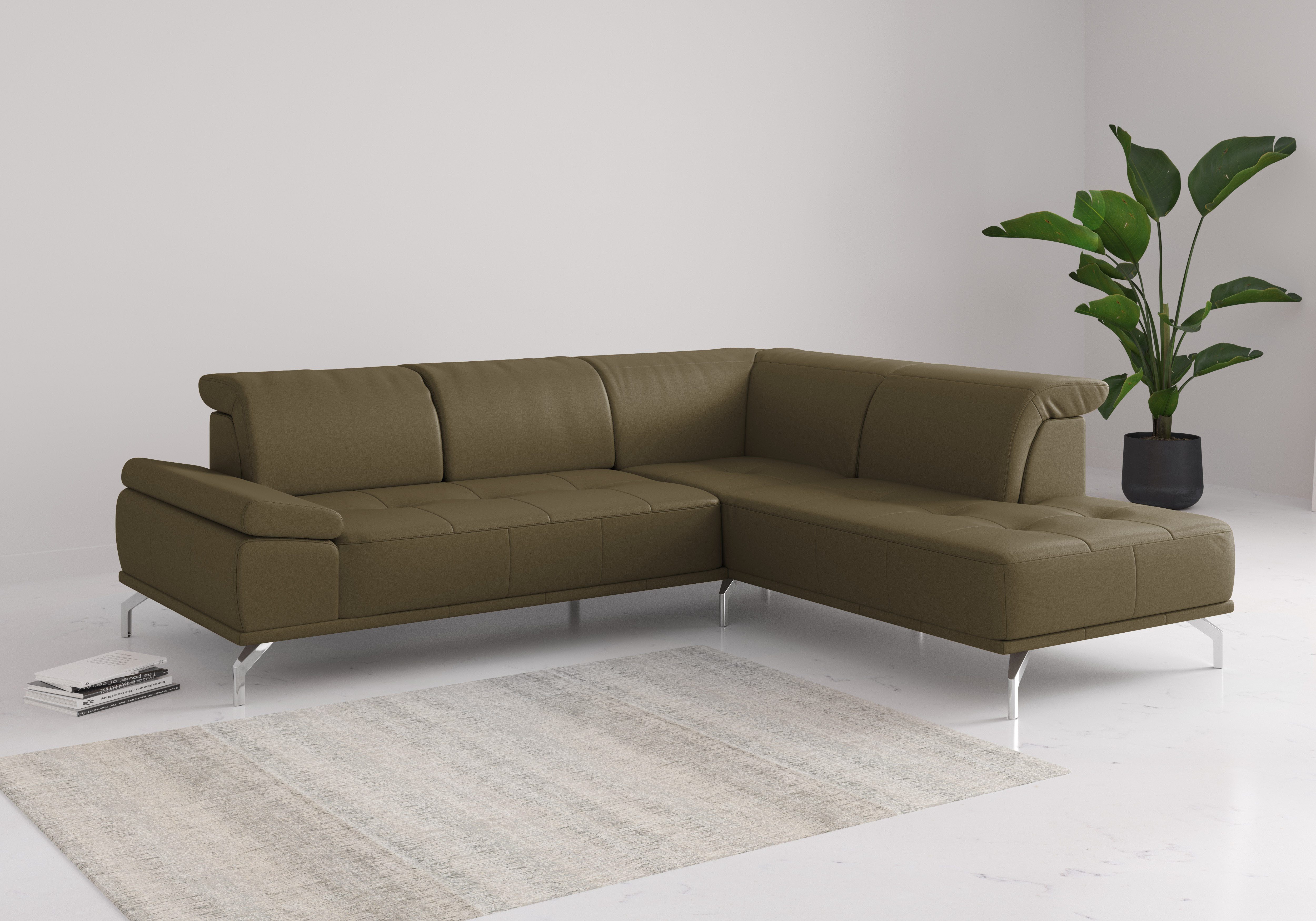 Places of Style Ecksofa "Caluna", Inkl.Sitztiefenverstellung, wahlweise mit günstig online kaufen