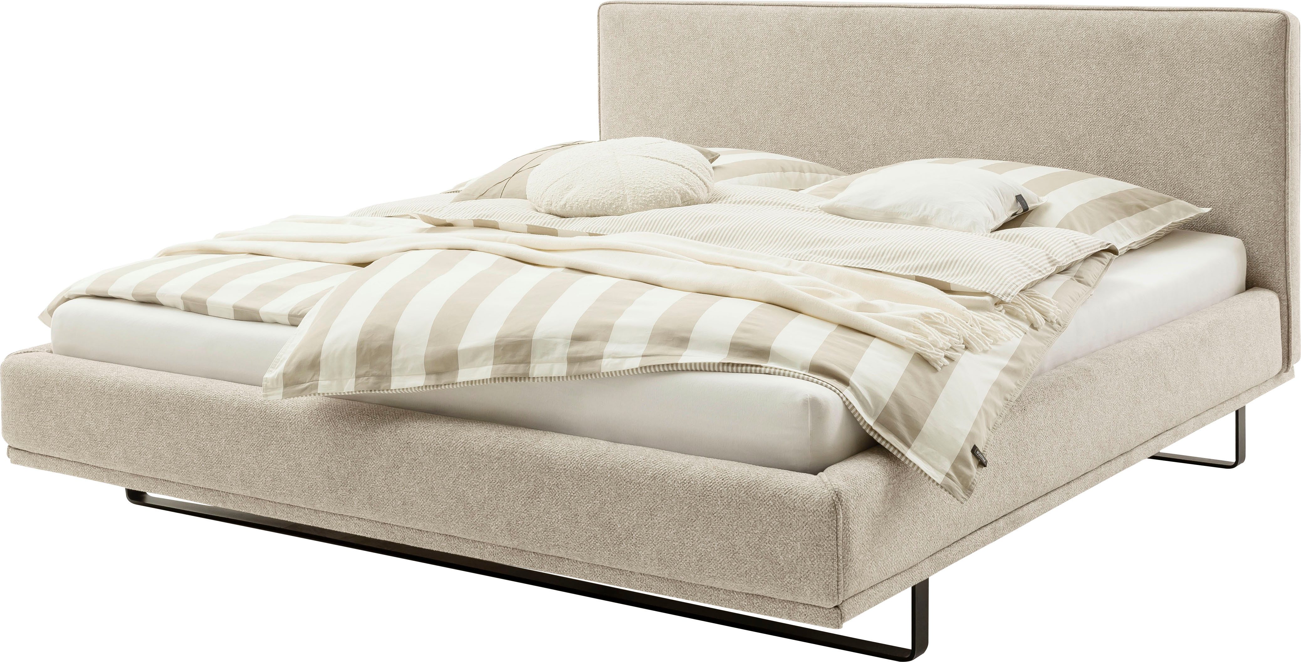 SCHÖNER WOHNEN-Kollektion Polsterbett COMO in der Breite 180cm, mit schwarz günstig online kaufen