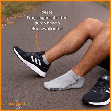 sockenkauf24 Sneakersocken 8, 12 oder 20 Paar Sneaker SPORT Socken Damen&Herren Sportsocken (8-Paar) - WP