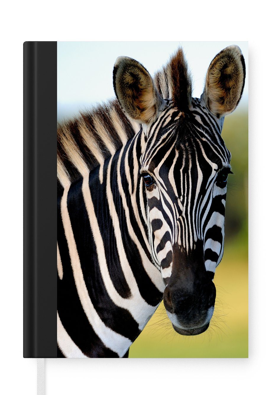 Nahaufnahme Tagebuch, 98 Zebra, Journal, Haushaltsbuch A5, Seiten, Merkzettel, Notizbuch Notizheft, MuchoWow