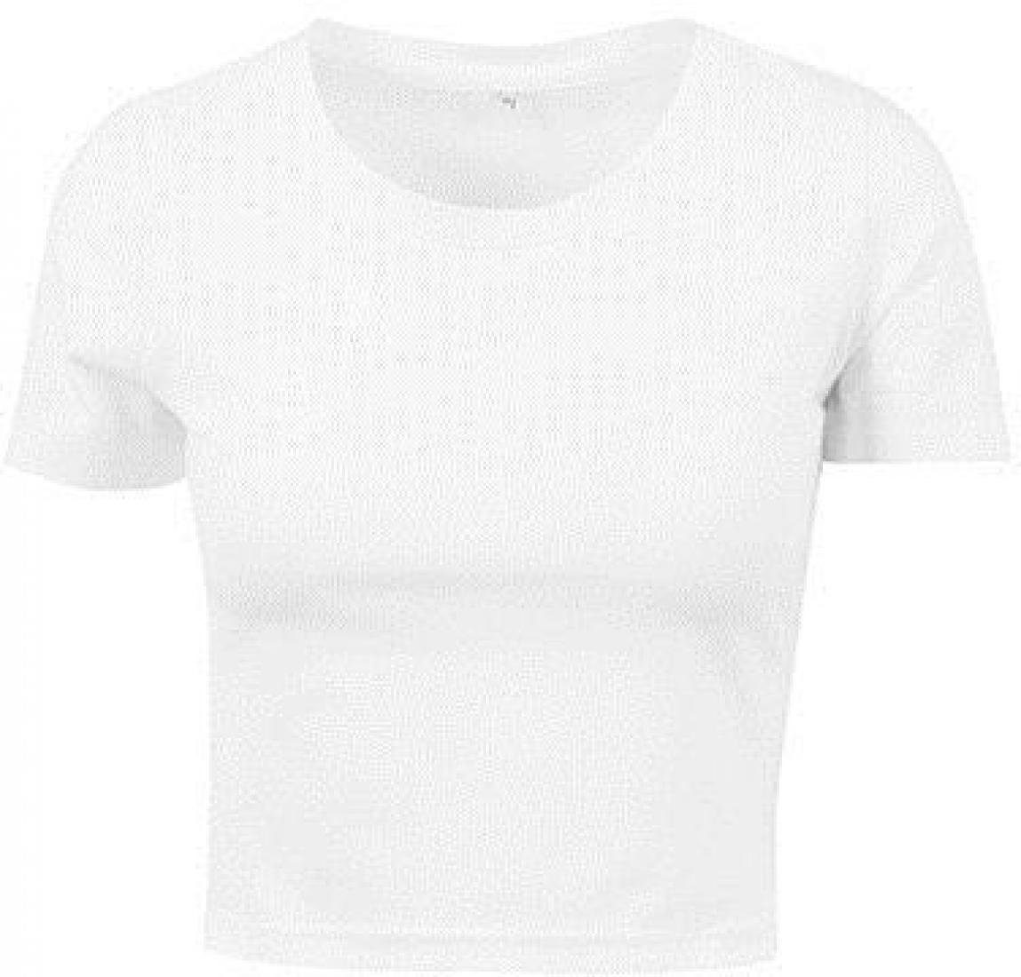 Build Your Brand Rundhalsshirt Damen Cropped günstig online kaufen