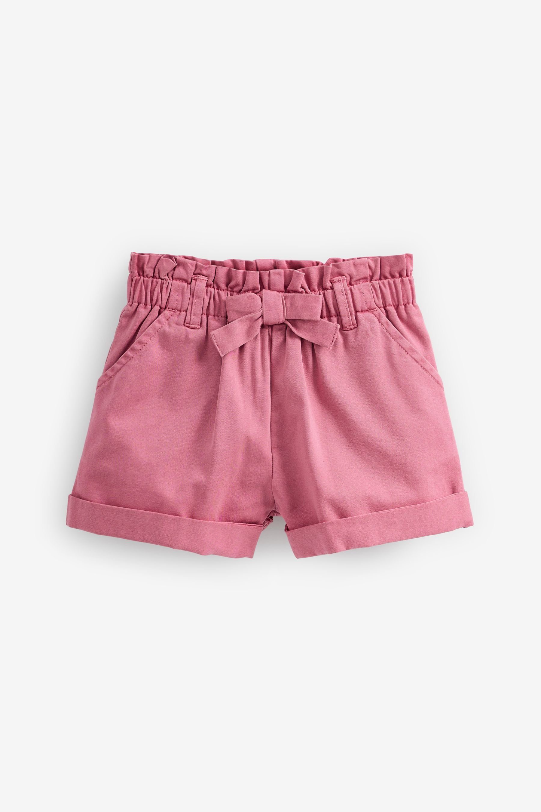 Next Chinoshorts Chino-Shorts Bindegürtel (1-tlg) mit Pink