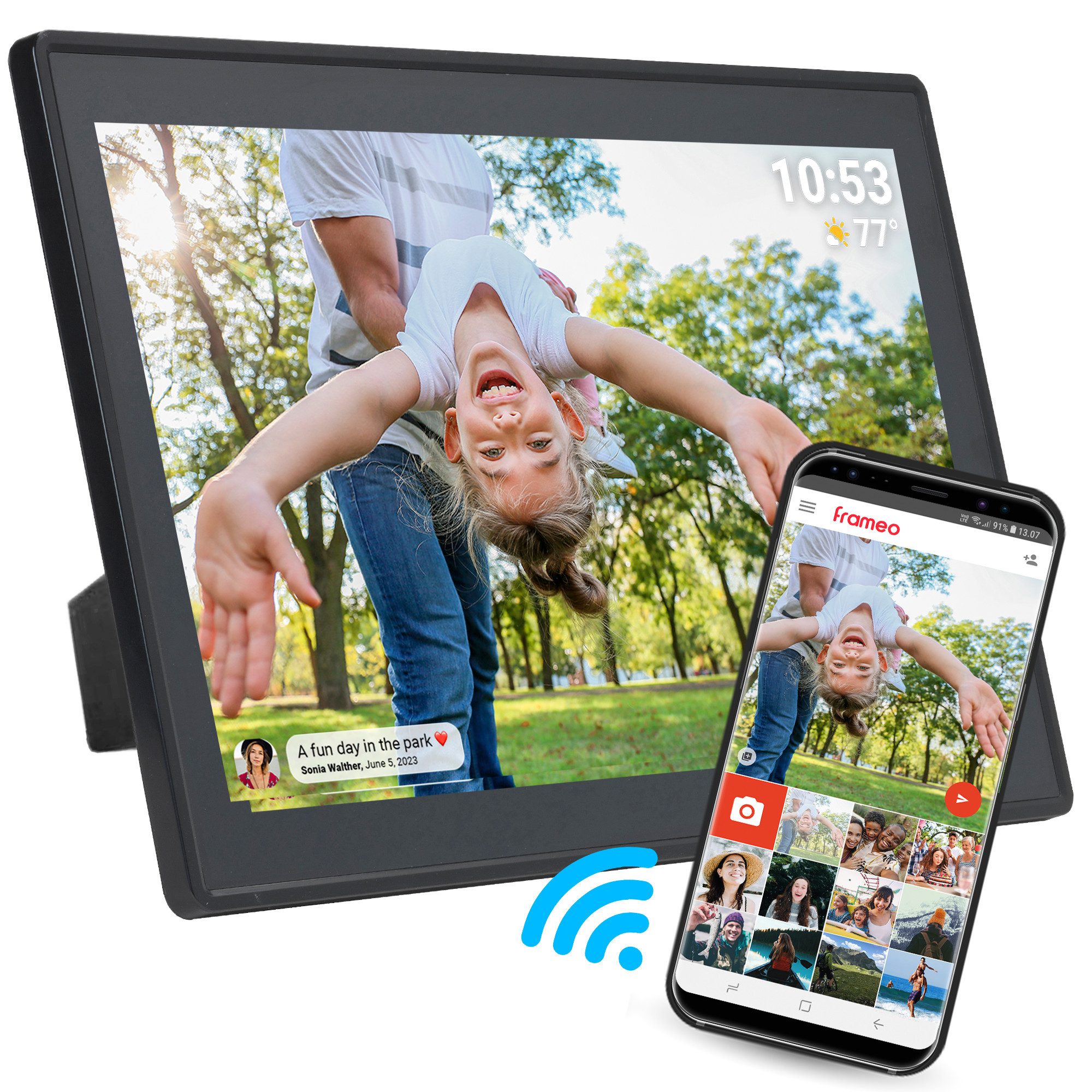 Denver PFF-1515B Digitaler Bilderrahmen (39.62 cm/15.6 günstig online kaufen