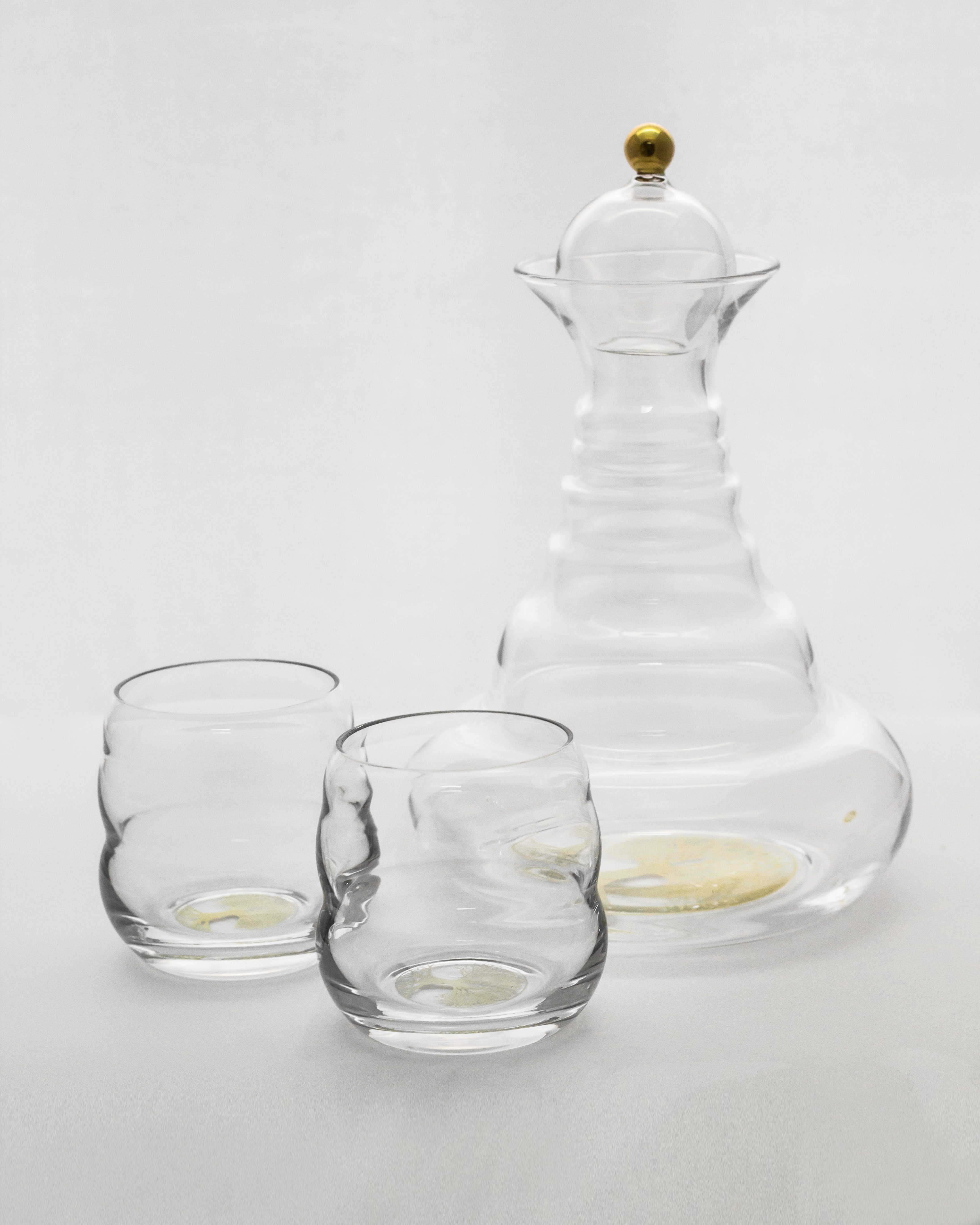 Natures-Design Wasserkaraffe Alladin Lebensbaum gold + 2 Becher Mythos Lebensbaum gold