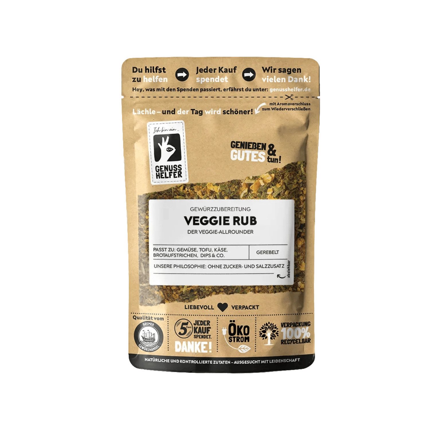 Bremer Gewürzhandel Gewürz Veggie Rub, 75 g