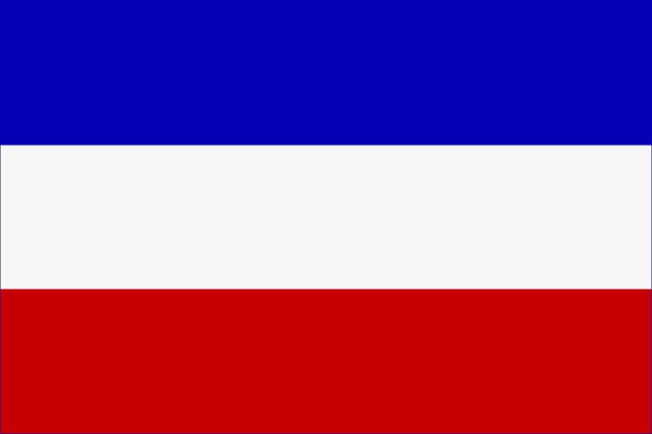 flaggenmeer Flagge Serbien und Montenegro 80 g/m²