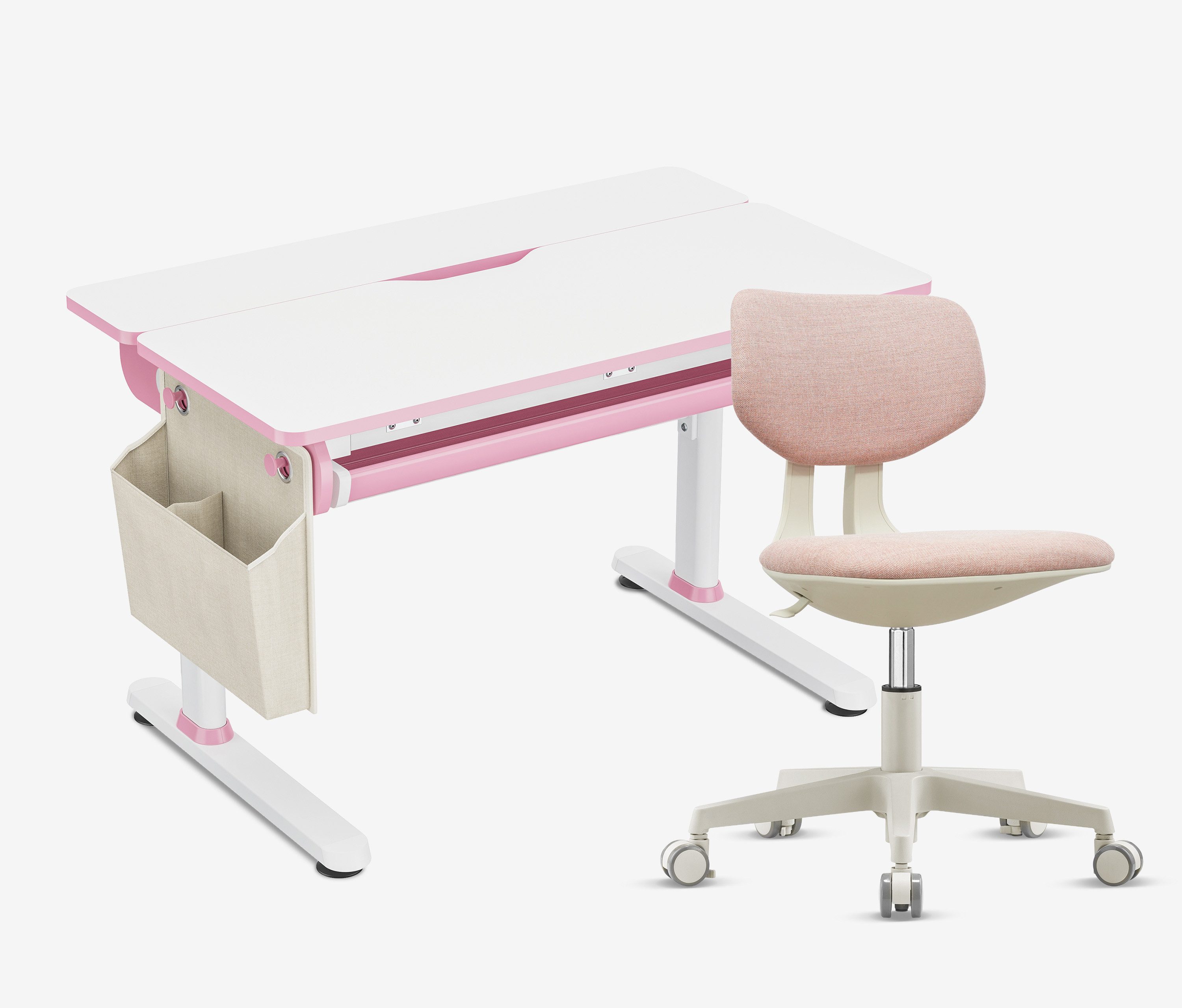 Ergolutions Kinderschreibtisch manuell höhenverstellbar + Stuhl