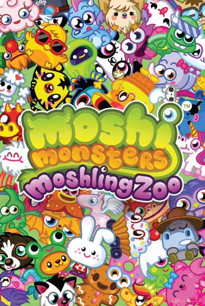 Poster Moshi Monsters - Poster - Moshlings Zoo
