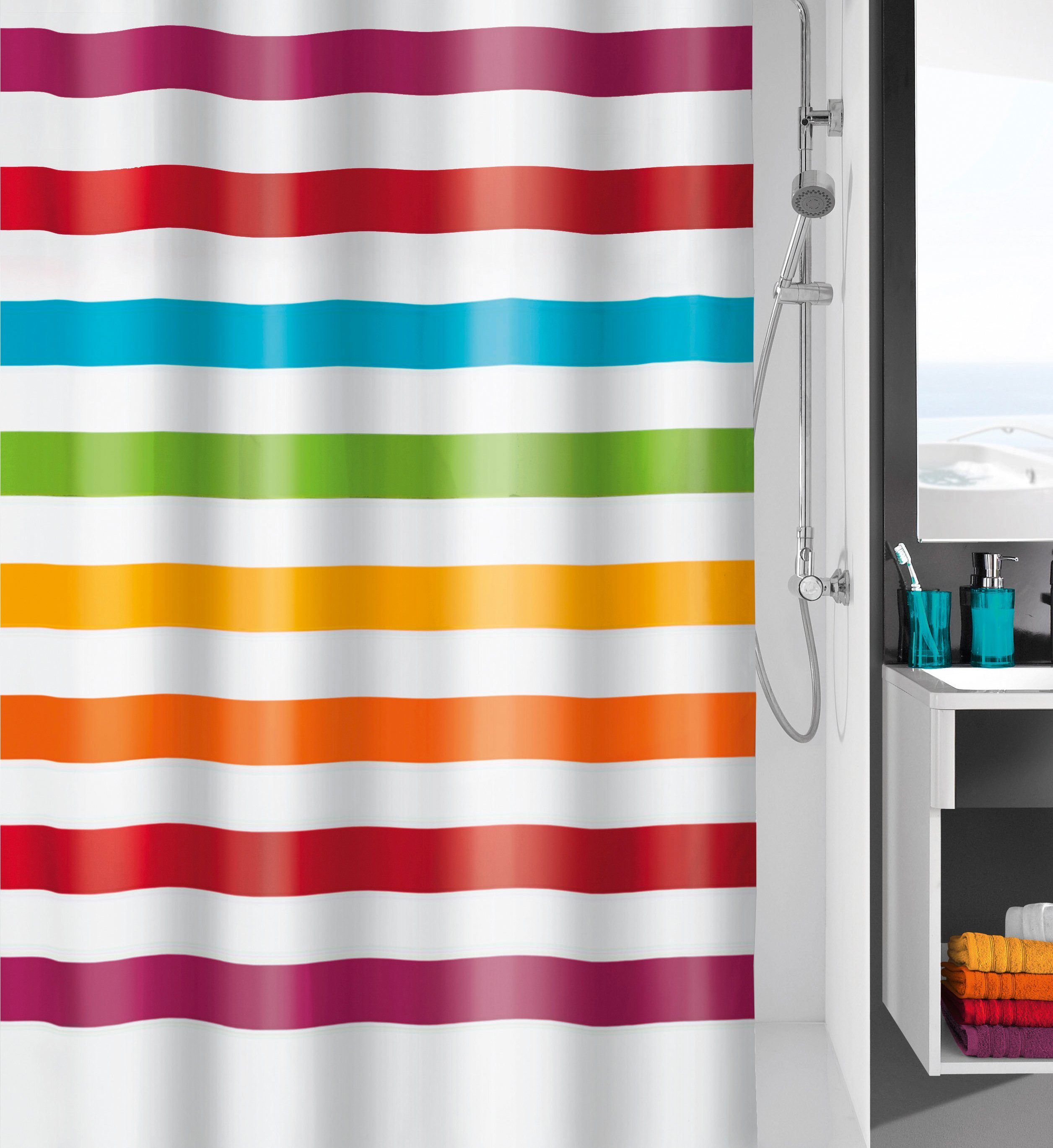 KLEINE WOLKE Duschvorhang »Select«, 180 x 200 cm, inkl