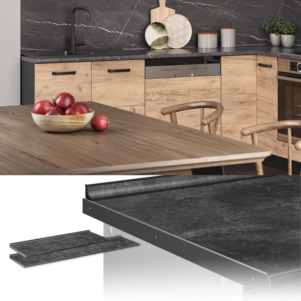 Vicco Unterschrank R-Line, Anthrazit, 160 cm günstig online kaufen