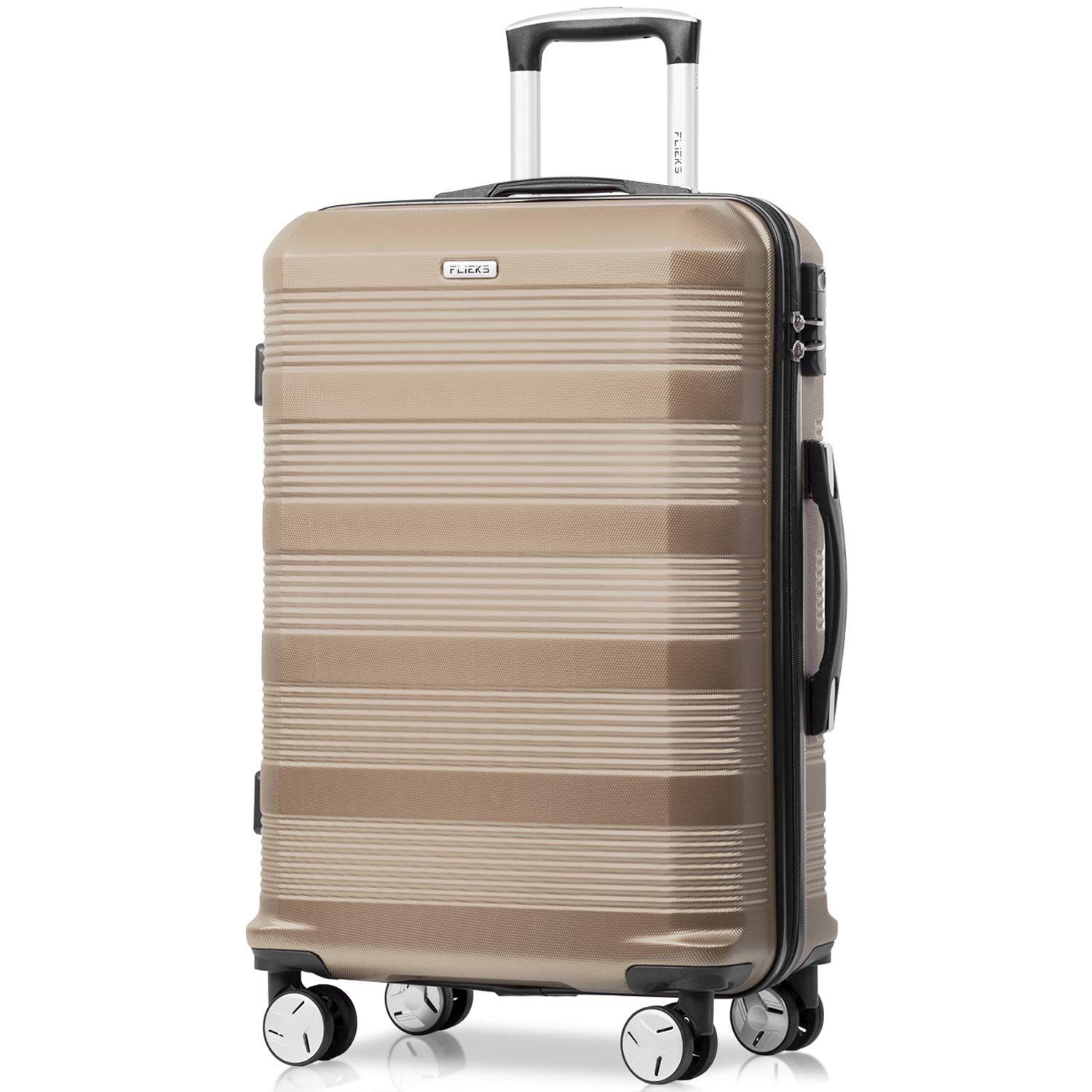 Merax Hartschalen-Trolley, 4 Rollen, Reisekoffer