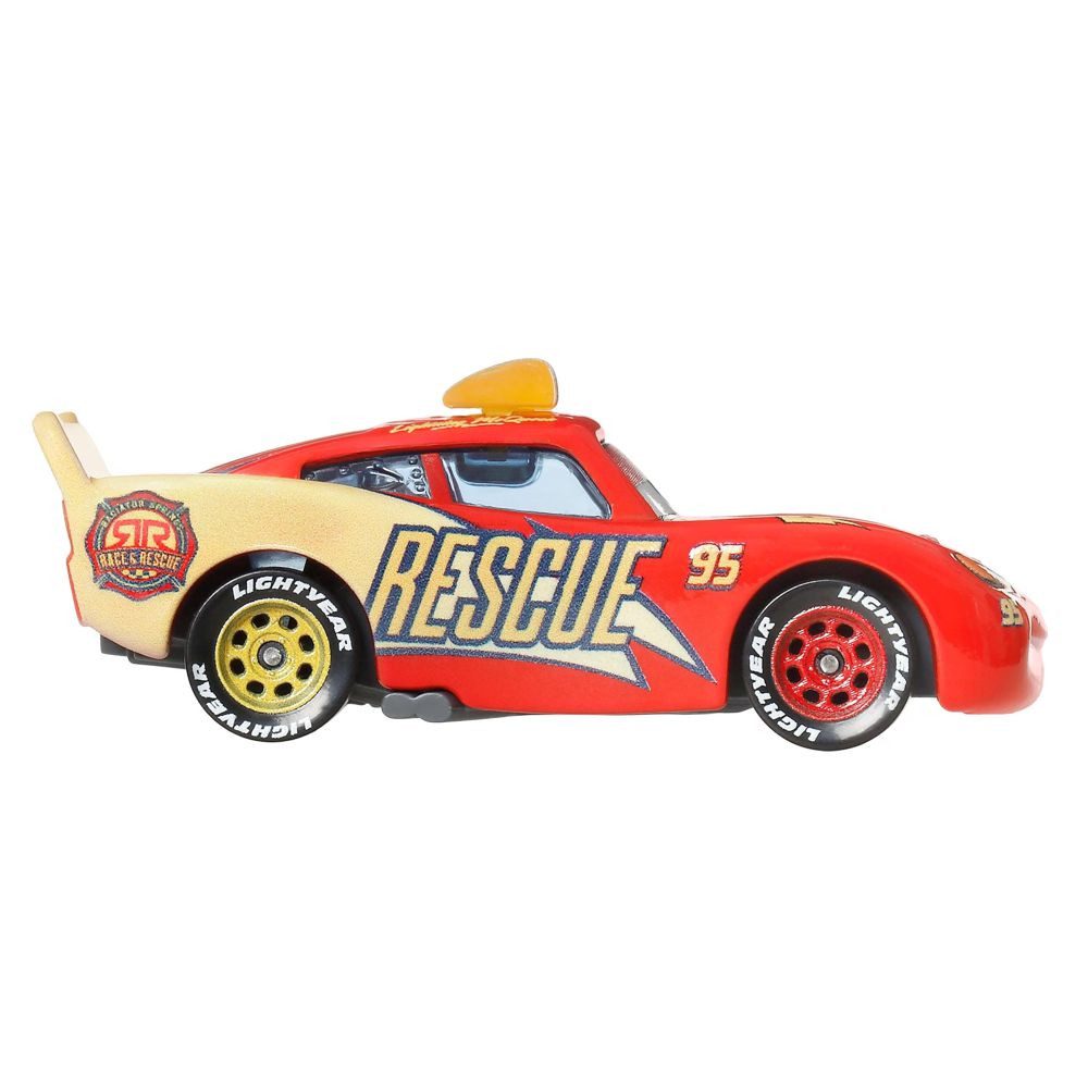 Disney Cars Spielzeug-Rennwagen Lightning McQueen JDG59 Disney Cars Race & Rescue Die-Cast 1:55