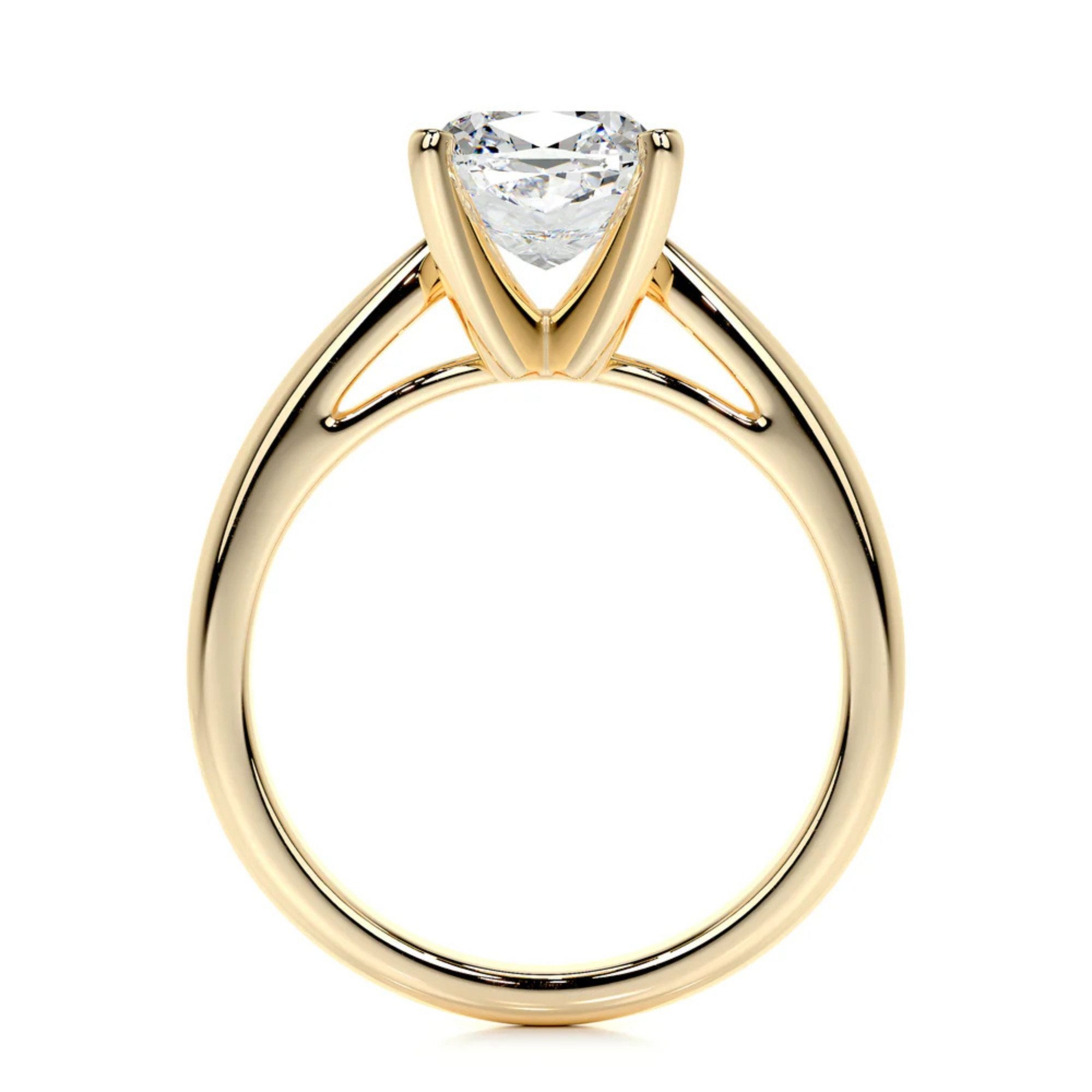 Nicole Manson Diamantring Cushion-Cut Labordiamanten 1ct - 3ct 585 Weißgold oder Gelbgold, Solitärring
