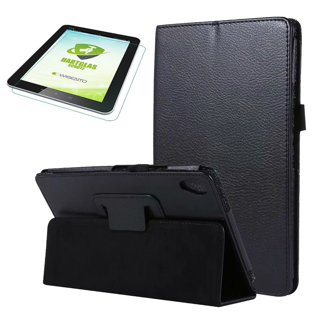 Wigento Tablet-Hülle Aufstellbare Kunst-Leder Tasche für Lenovo Tab M7 TB-7305F Etuis Hülle Cover Schutz Case Zubehör