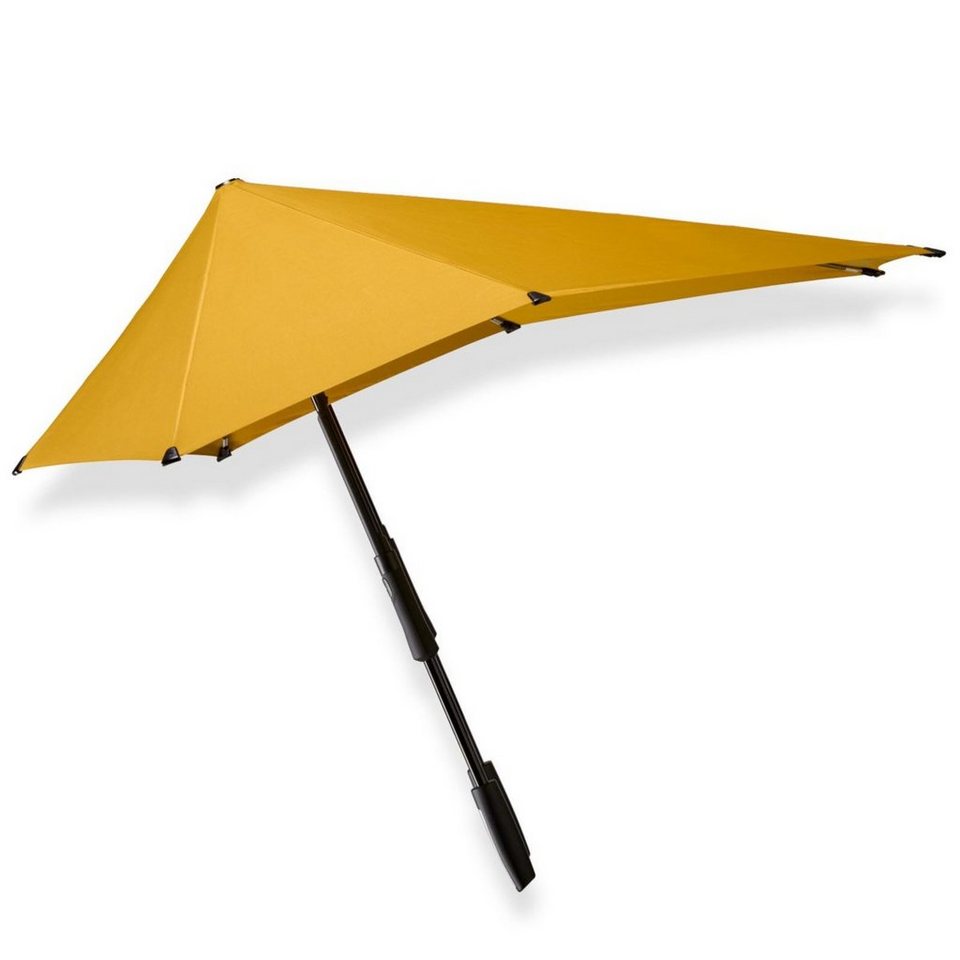 senz Stockregenschirm Stockschirm groß - Farbwahl, gefaltet 80 cm lang,  Verdeck offen 94x94 cm