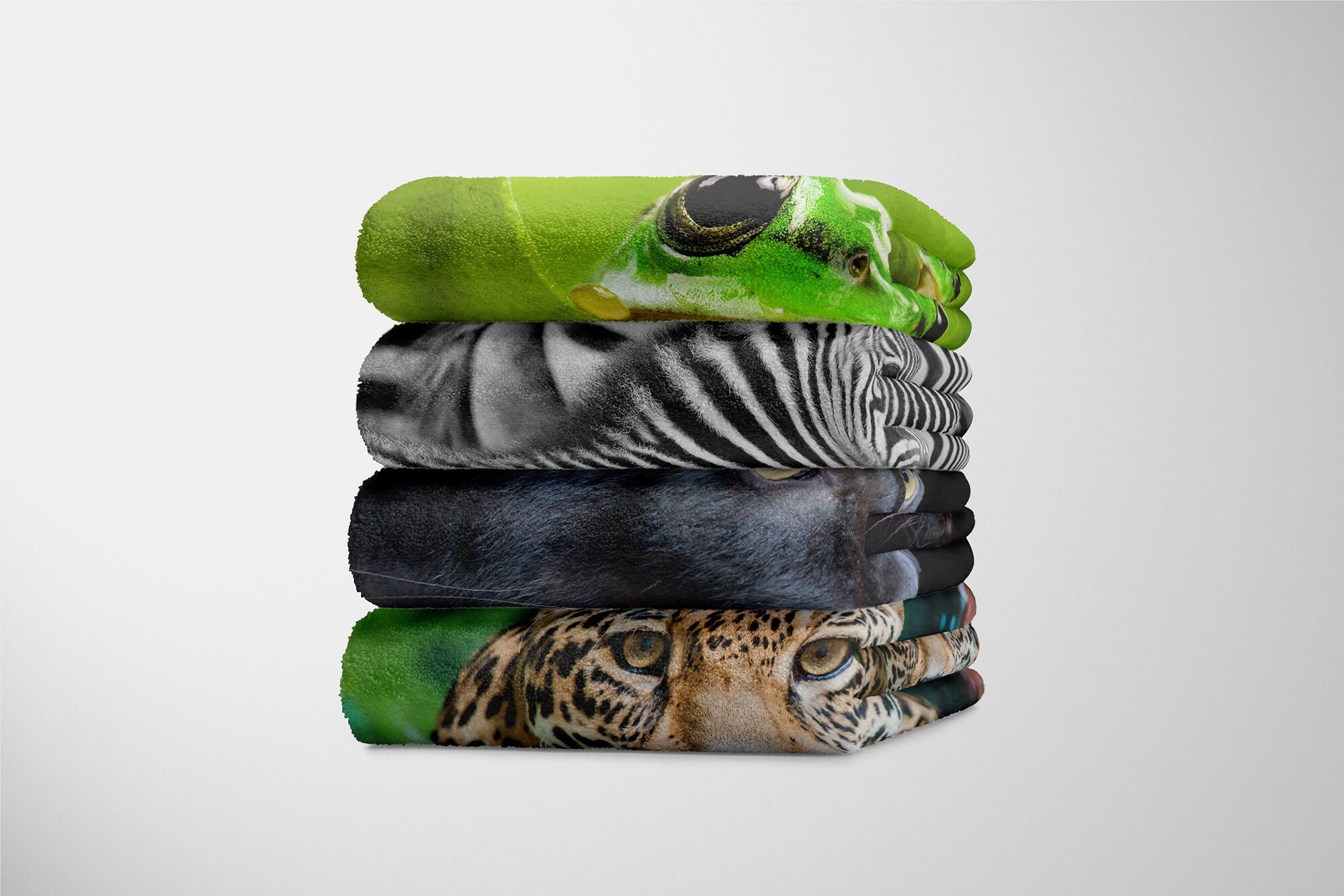 Tiermotiv Strandhandtuch Kuscheldecke Sinus (1-St), Handtücher Puma, Handtuch Saunatuch Handtuch mit Art Baumwolle-Polyester-Mix Panther