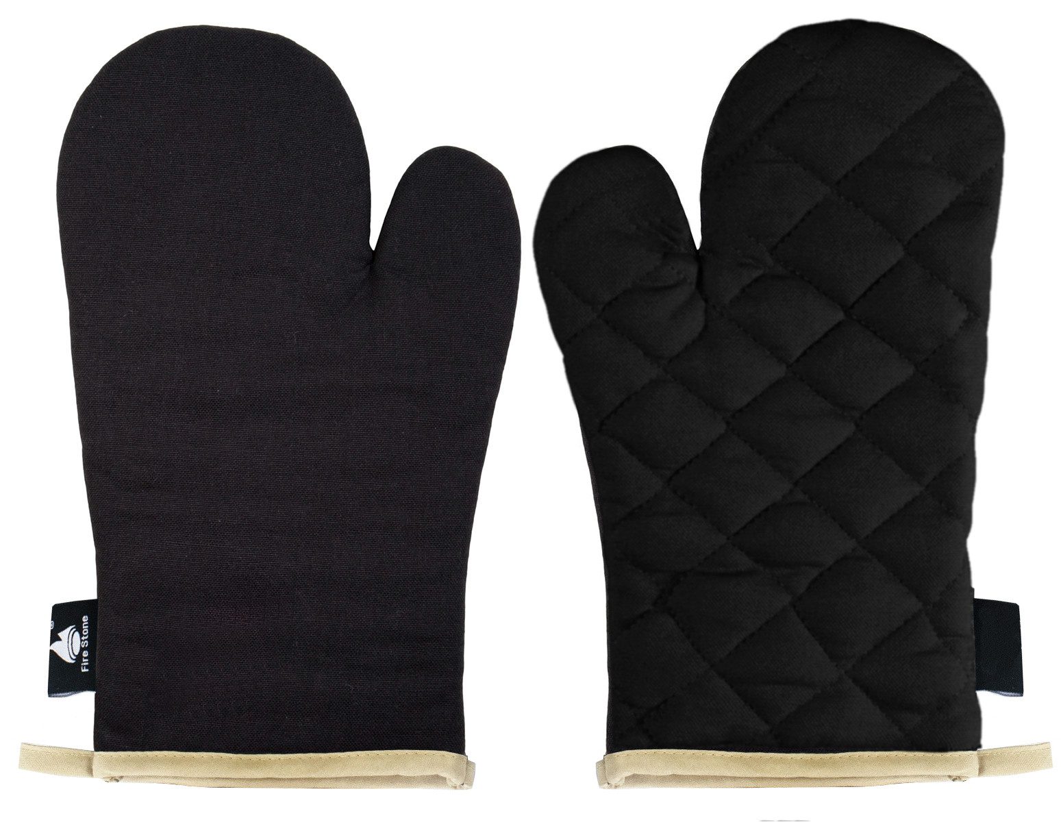 Fire Stone Topfhandschuhe Ofenhandschuhe schwarz, PSA-Kategorie günstig online kaufen