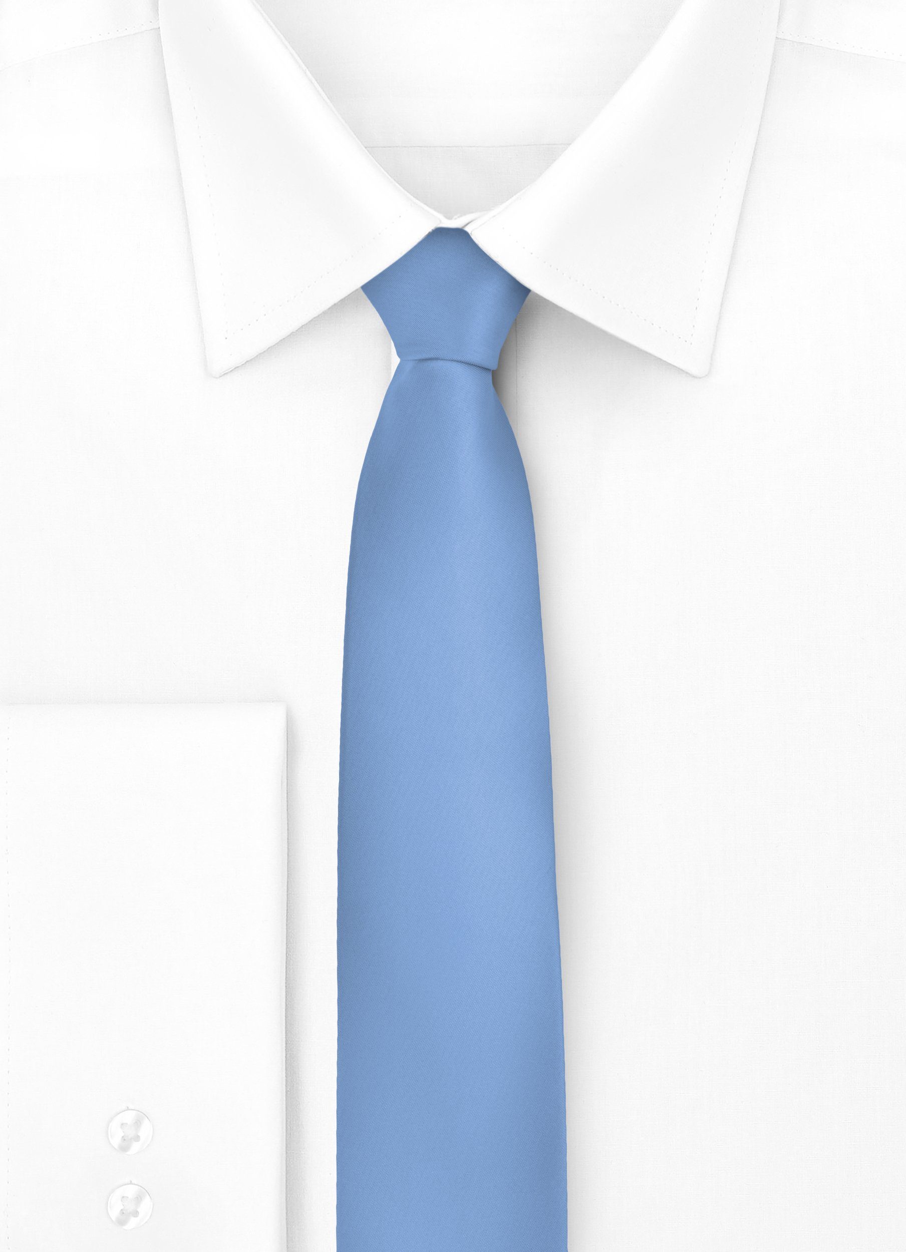 Indigo x Breite (Set, 1-St) Krawatte Krawatte KP-8 Ladeheid (150cm 8cm) Herren