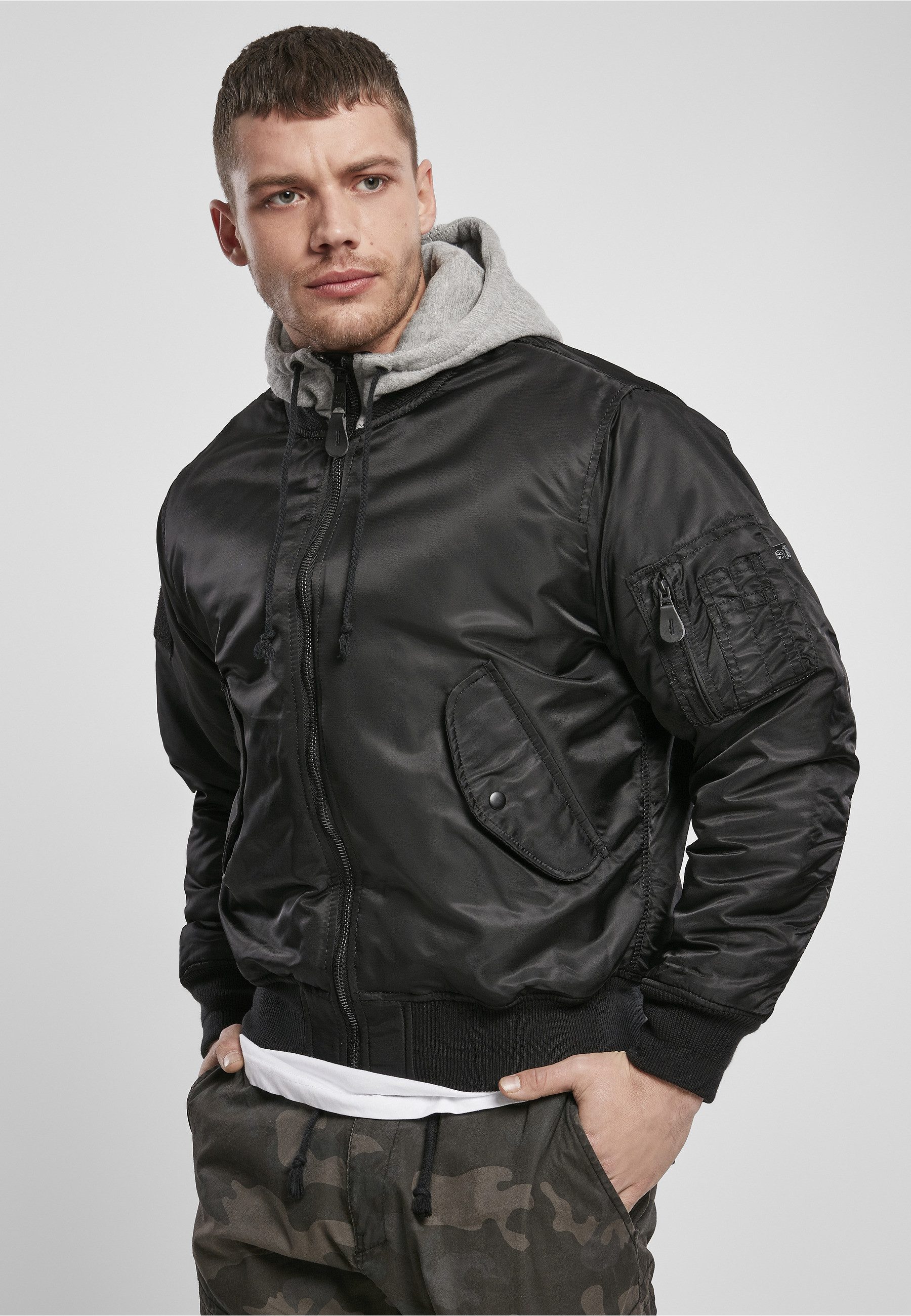 Brandit Anorak Brandit Herren Hooded MA1 Bomber Jacket (1-St)