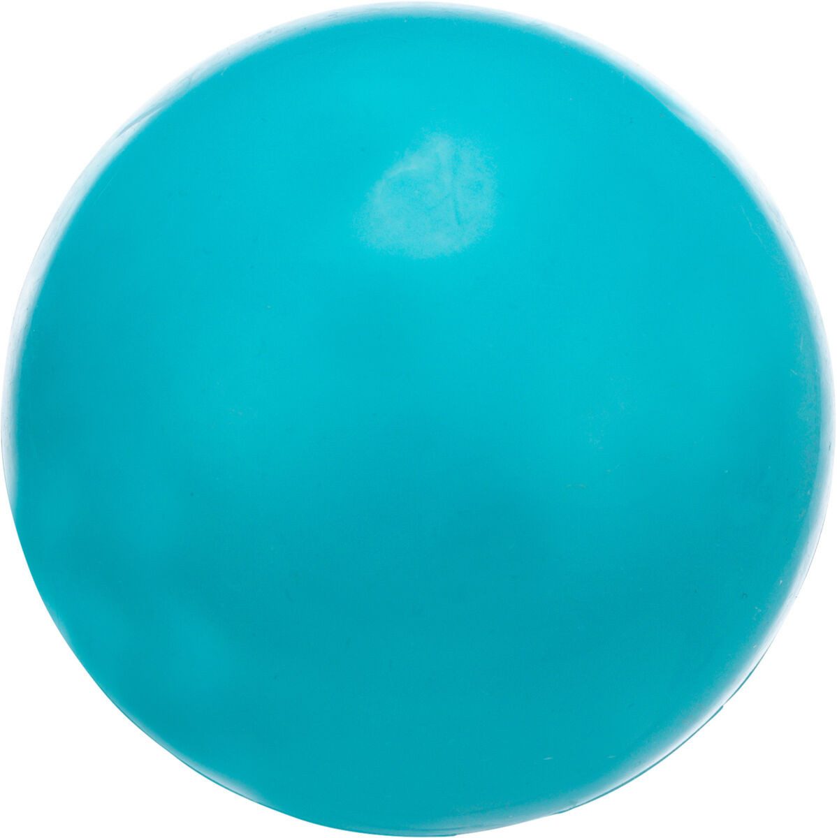 TRIXIE Tierball Ball geräuschloses Hundespielzeug - petrol - ø 8 cm, Gummi