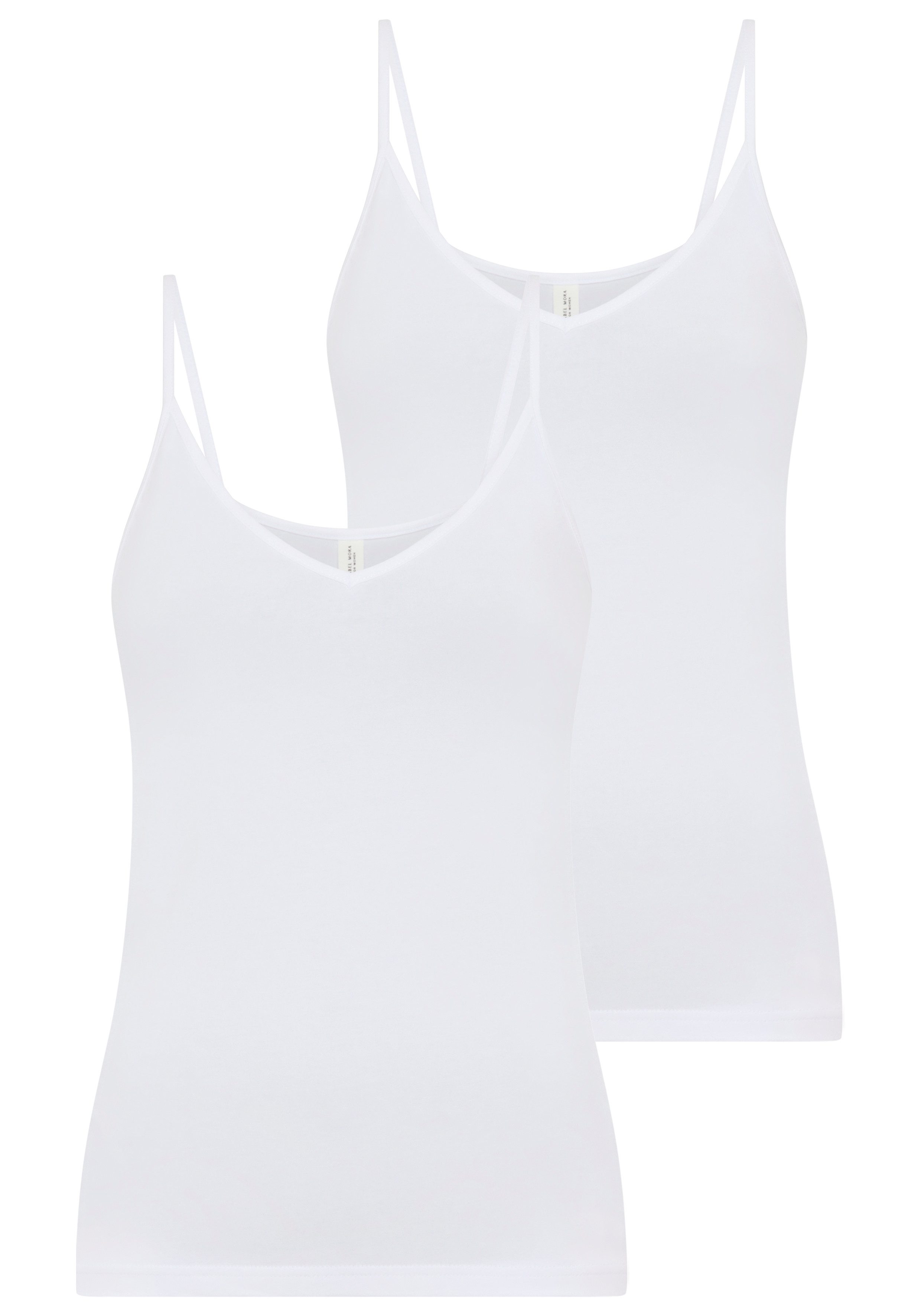 YSABEL MORA Spaghettitop (2er Pack) Baumwollmix, elastisch, atmungsaktiv, w günstig online kaufen