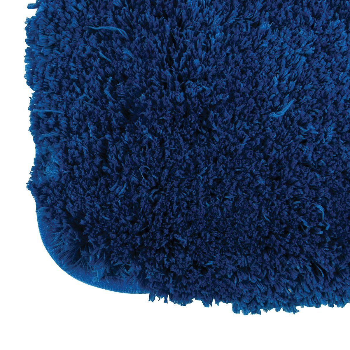Badematte Badteppich Mikrofaser, Höhe 30 mm, Anti-Rutsch, strapazierfähig, schnell trocknend, langlebig, Polyester, rechteckig, Badteppich, 100% Polyester Mikrofaser, Rutschsichere Unterseite aus Latex, Waschbar 30°, flauschig soft und warm, in 2 Größen und vielen angesagten Trendfarben erhältlich, 40x60 cm, blau