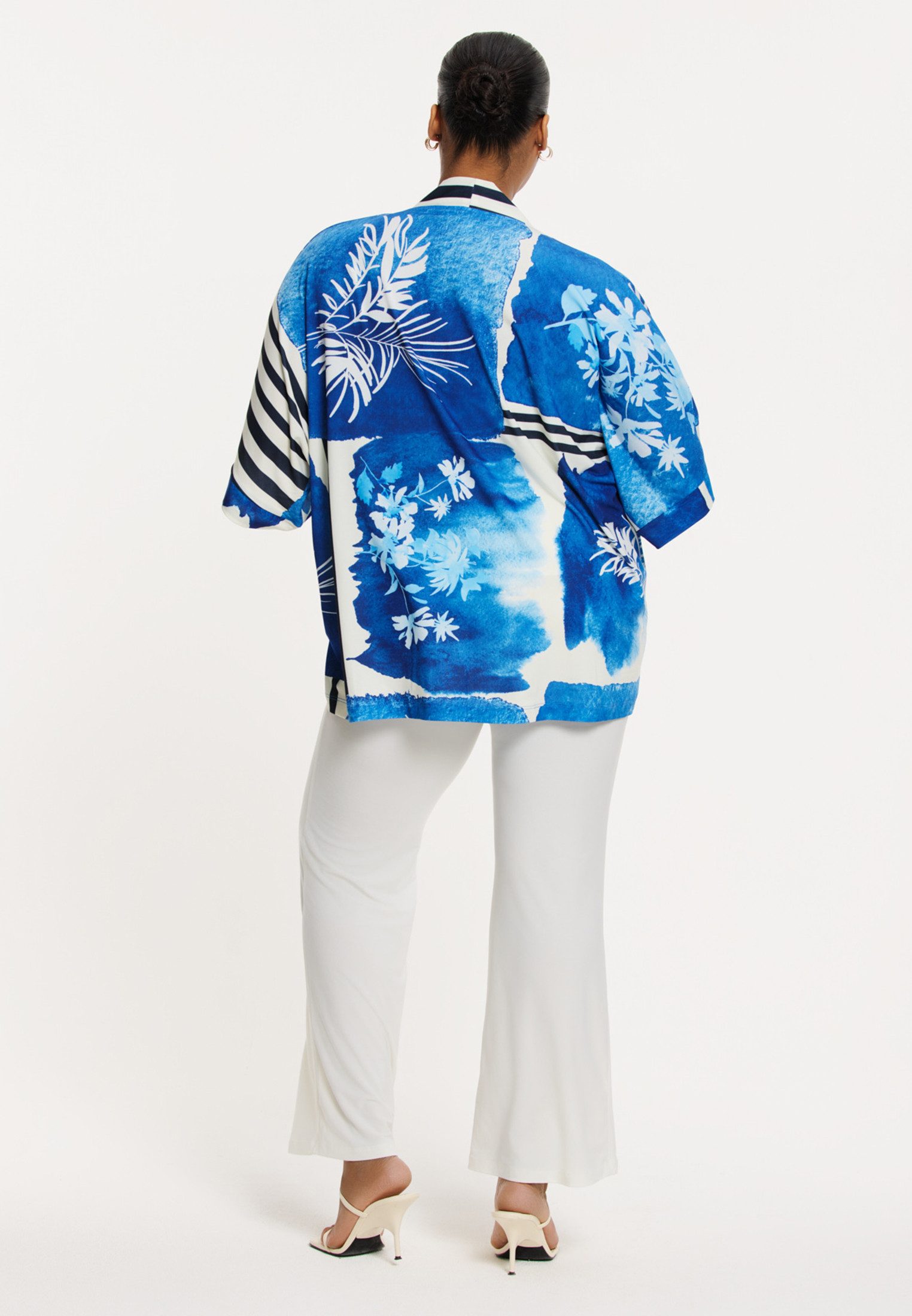 YOEK Cardigan Damen Kimono mit Druck