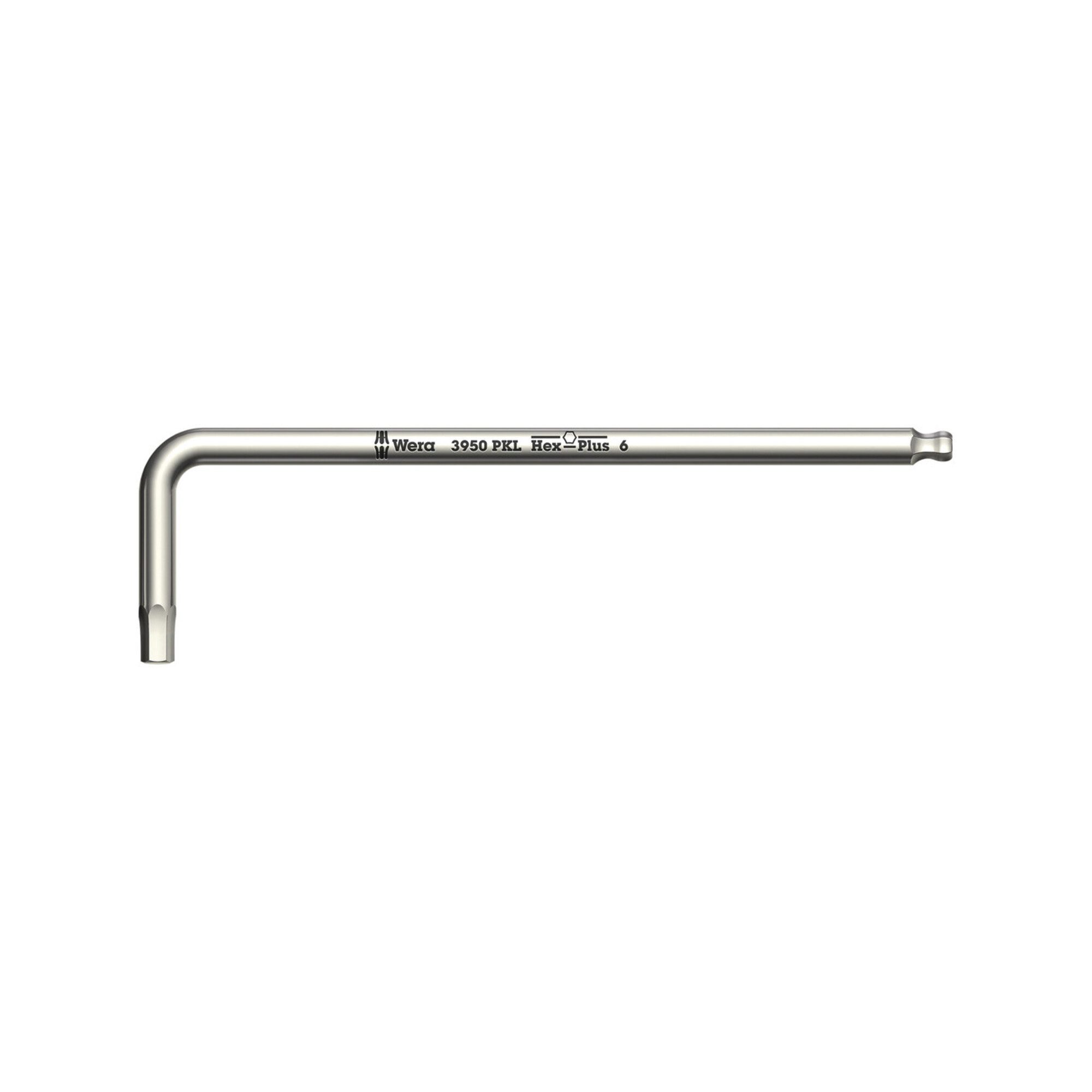 Wera Innensechskantschlüssel Wera 3950 PKL Winkelschlüssel, metrisch, Edelstahl, 5 x 154 mm