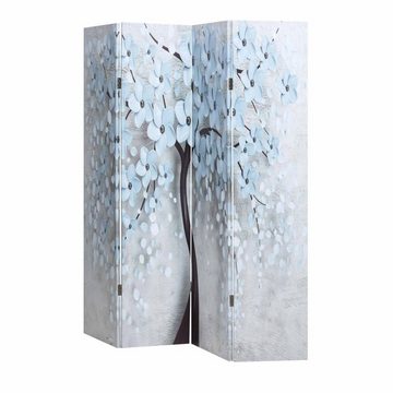 Makika Paravent Trennwand / Raumteiler Faltbar - White Blossom