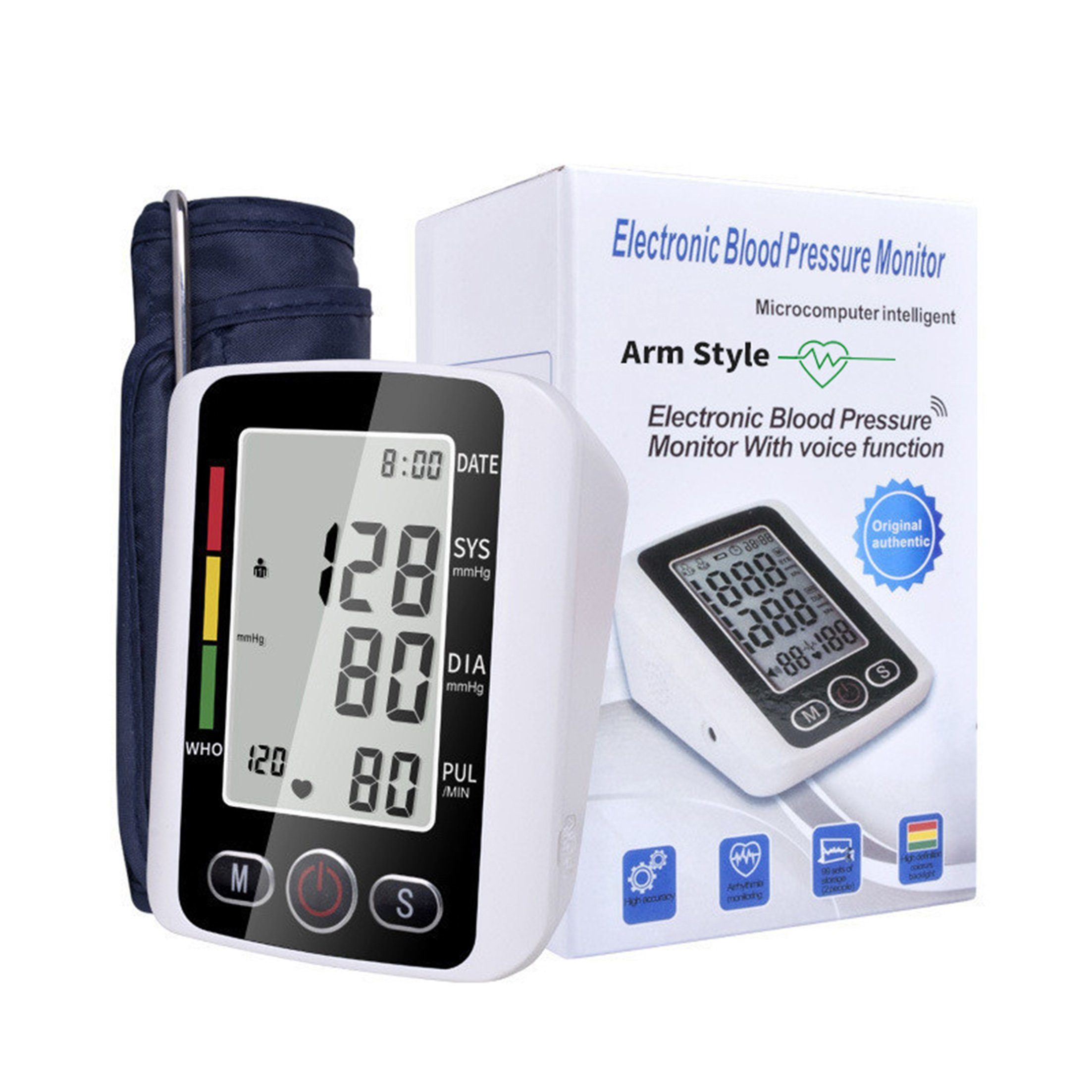 Dedom Oberarm-Blutdruckmessgerät Тонометри für Hause,Elektronisches Blutdruckmessgerät