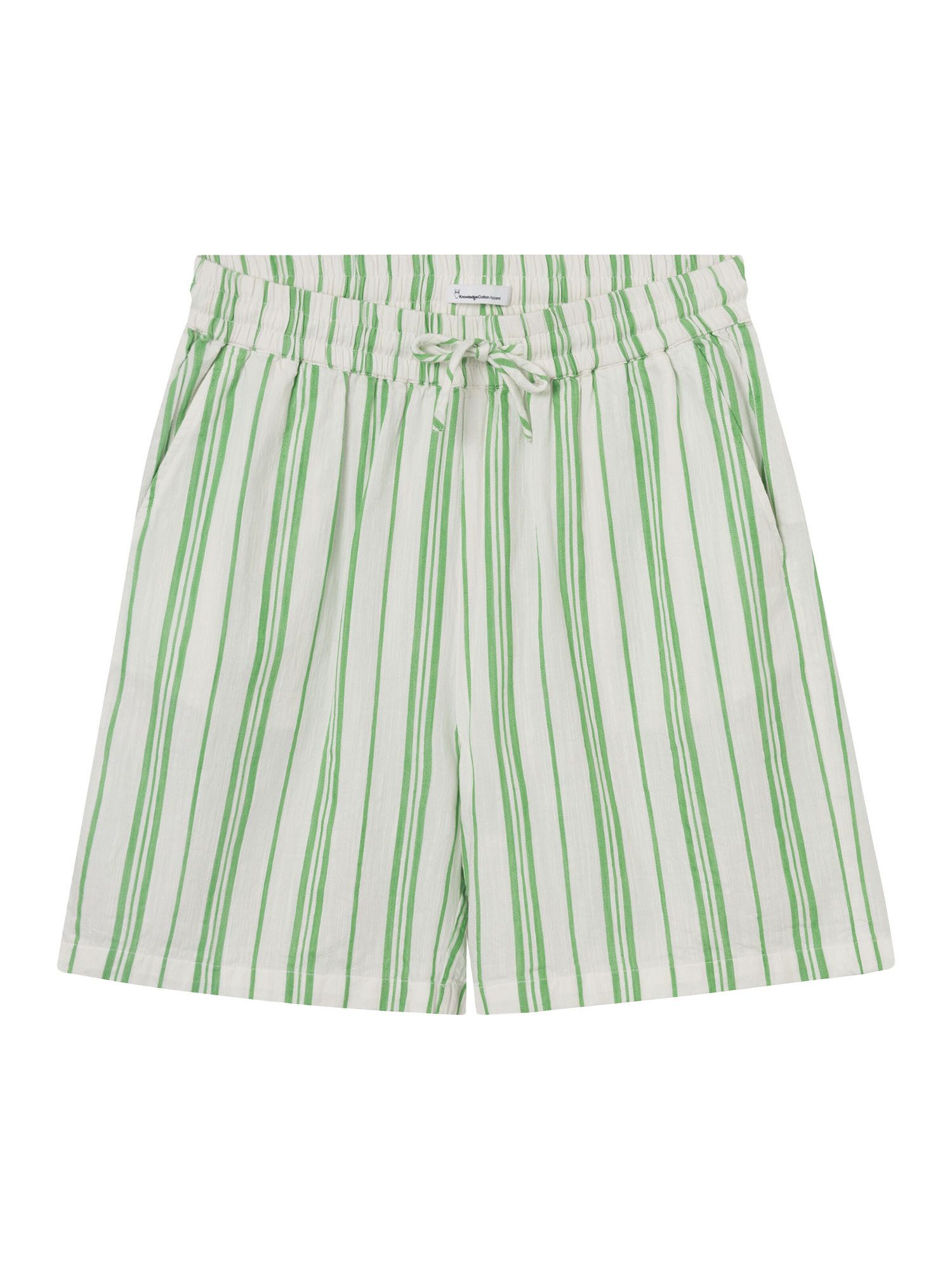 KnowledgeCotton Apparel Shorts Cotton elastic waist shorts