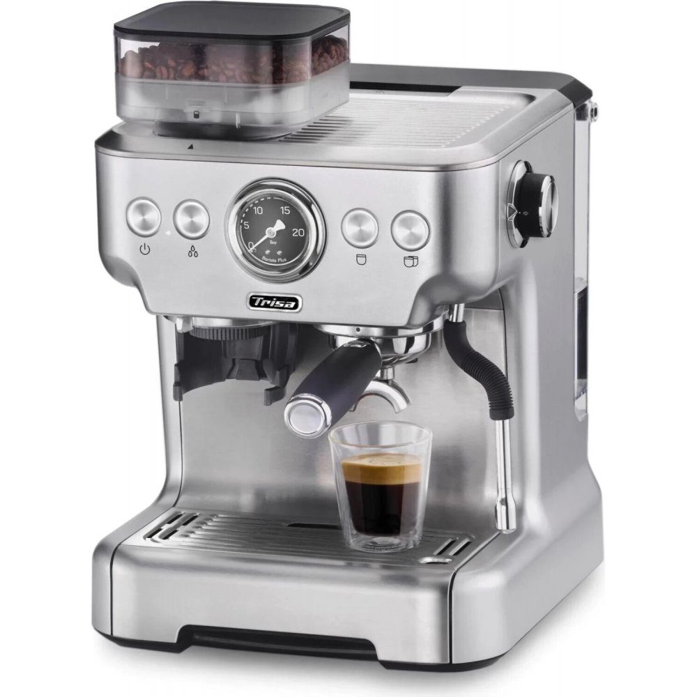 Trisa - silber Plus Espressomaschine - Barista Espressomaschine